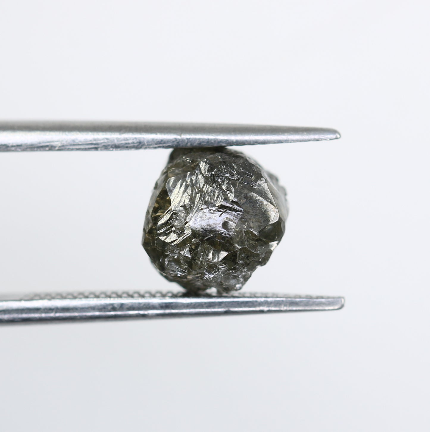 2.54 CT Salt And Pepper Irregular Cut Rough Diamond For Engagement Ring - JayKrishna Diamond