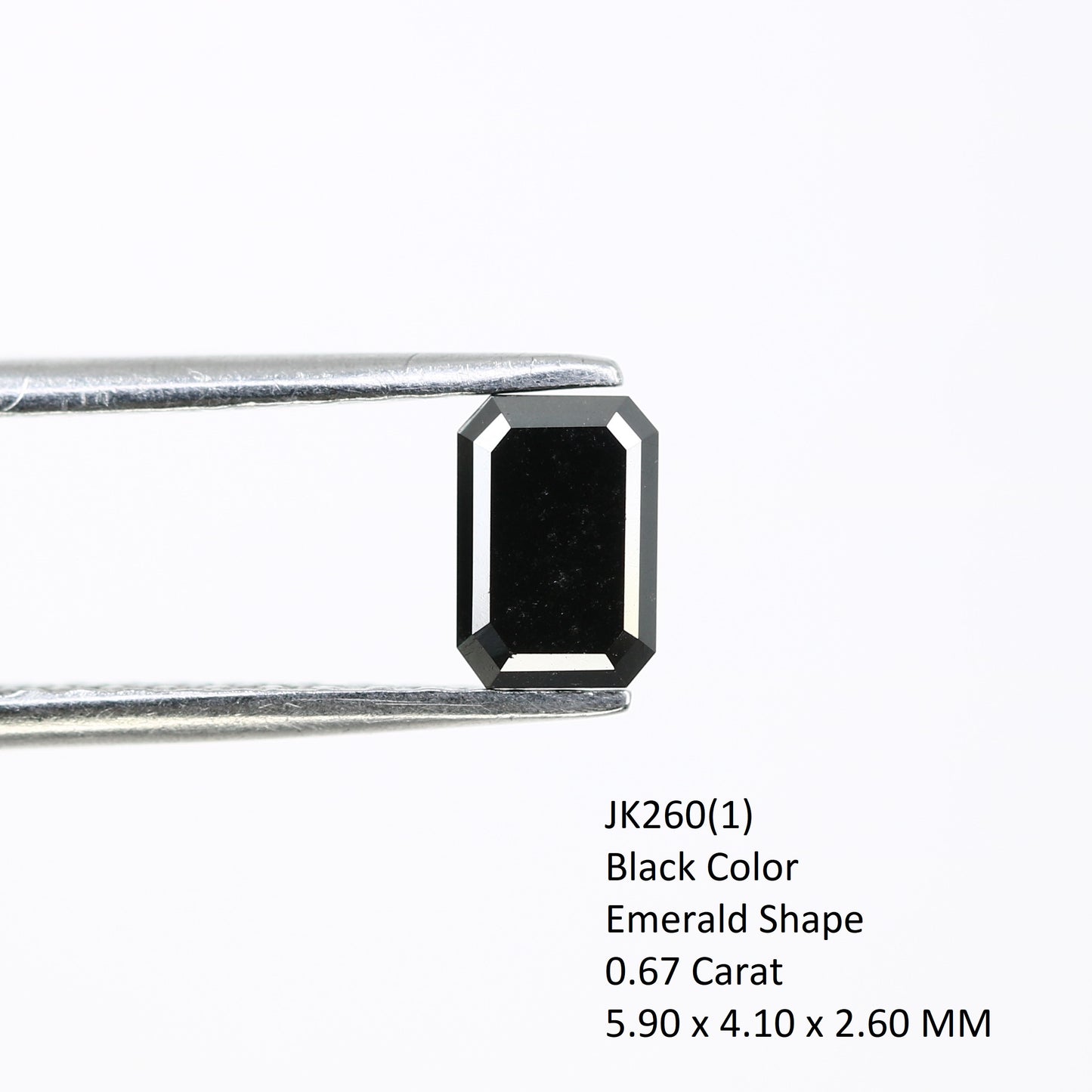 0.65 CT Salt and Pepper Loose Round Brilliant Cut Diamond for Engagement Ring - Unique Gemstone for Custom Bridal Jewelry - JayKrishna Diamond