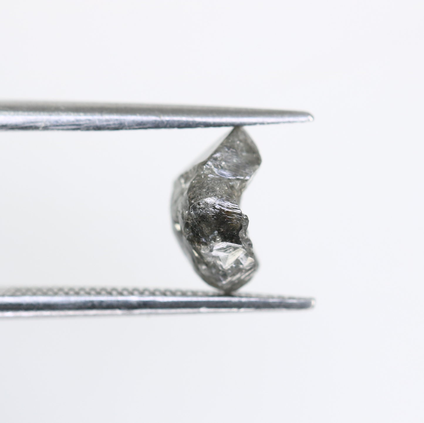 1.45 CT Salt And Pepper Rough Uncut Diamond For Engagement Ring - JayKrishna Diamond