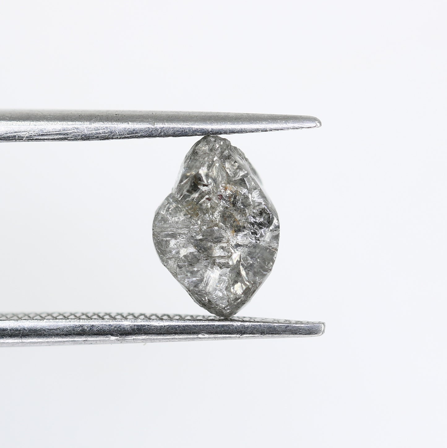 1.45 CT Salt And Pepper Rough Uncut Diamond For Engagement Ring - JayKrishna Diamond