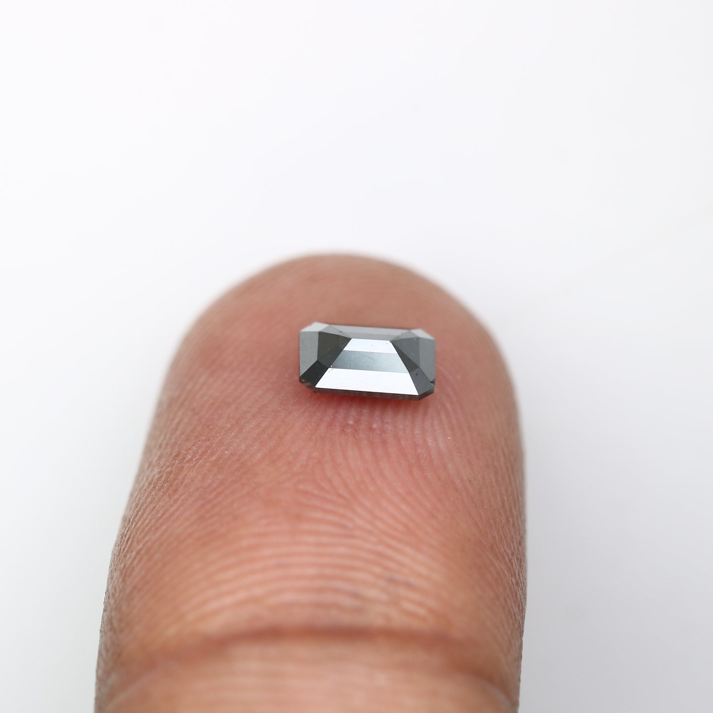 0.50 CT Loose Black Emerald Shape Diamond For Engagement Ring - JayKrishna Diamond