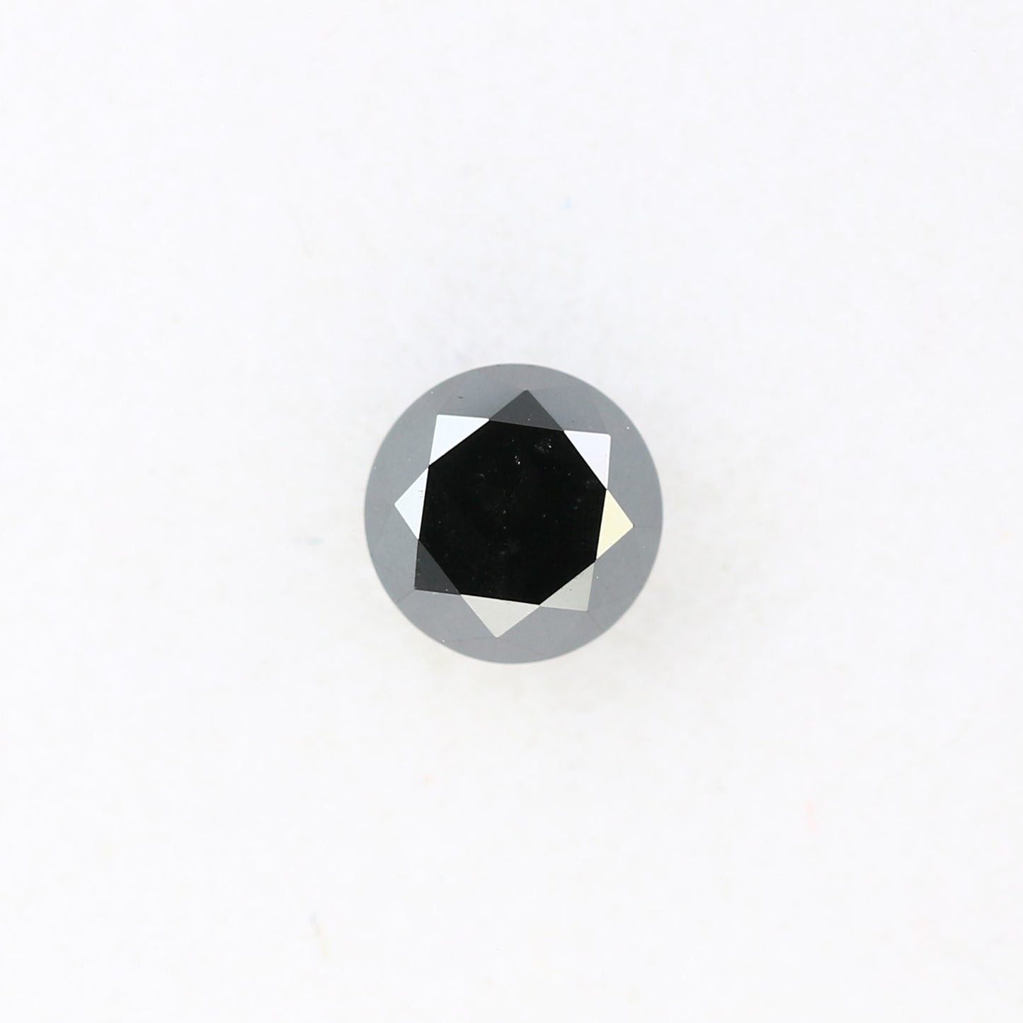 0.69 CT 5.00 MM Round Brilliant Cut Black Loose Diamond For Wedding Ring - JayKrishna Diamond