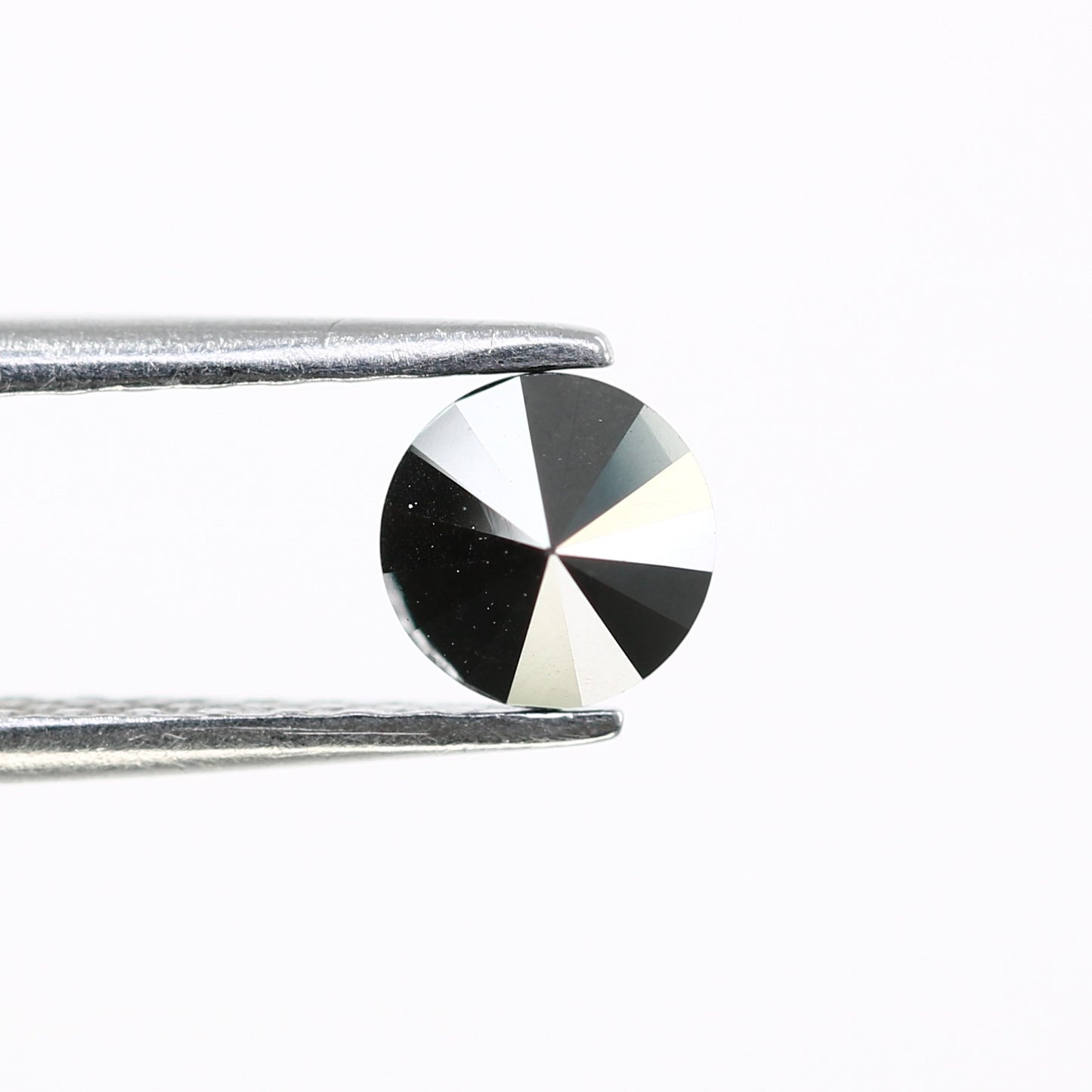 0.72 CT 5.10 MM Natural Round Brilliant Cut Black Loose Diamond For Wedding Ring - JayKrishna Diamond