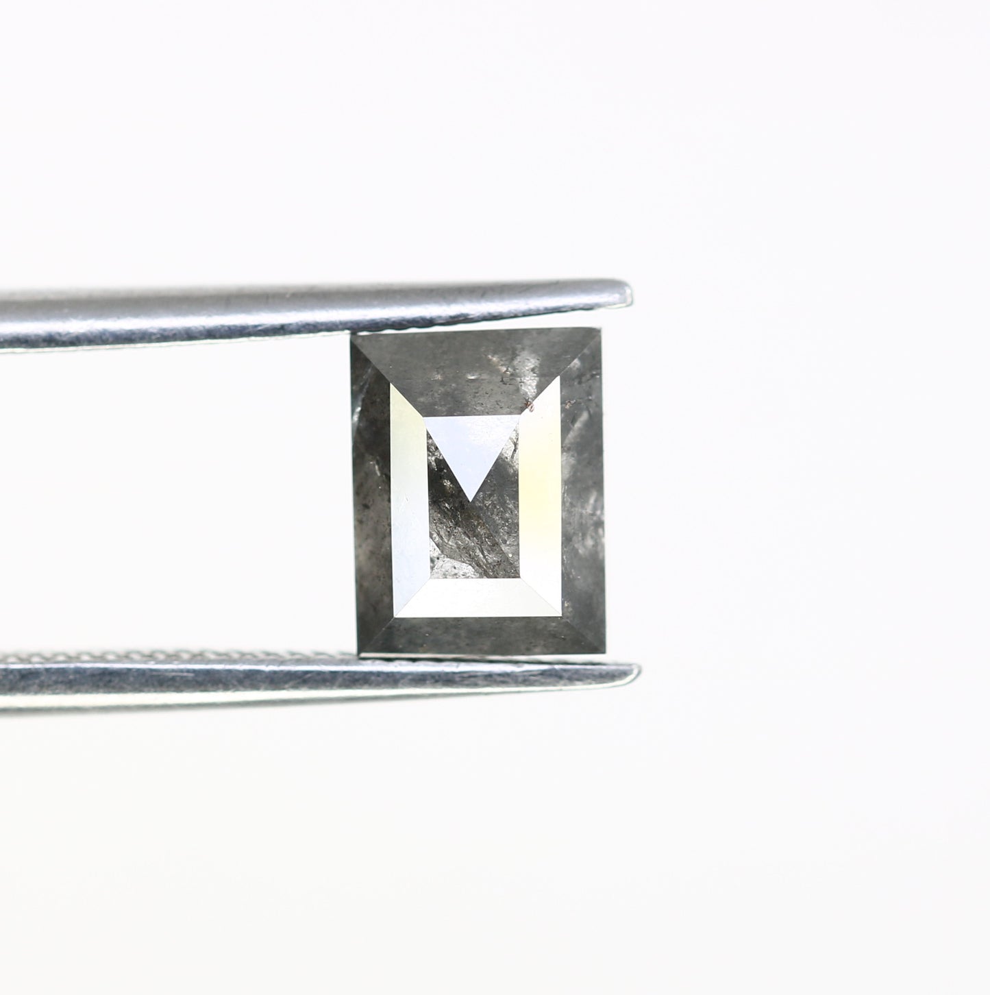 1.70 CT Geometric Shaped 6.90 MM Loose Salt And Pepper Diamond For Wedding Ring - JayKrishna Diamond