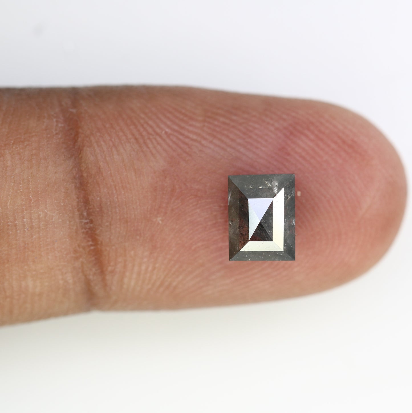 1.70 CT Geometric Shaped 6.90 MM Loose Salt And Pepper Diamond For Wedding Ring - JayKrishna Diamond