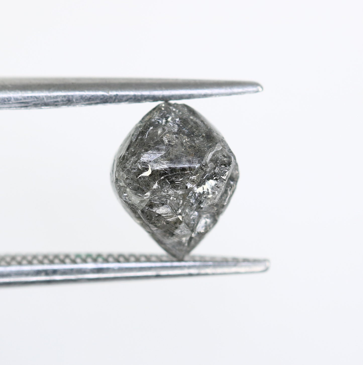 2.02 CT Raw Uncut Salt And Pepper Rough Diamond For Engagement Ring - JayKrishna Diamond