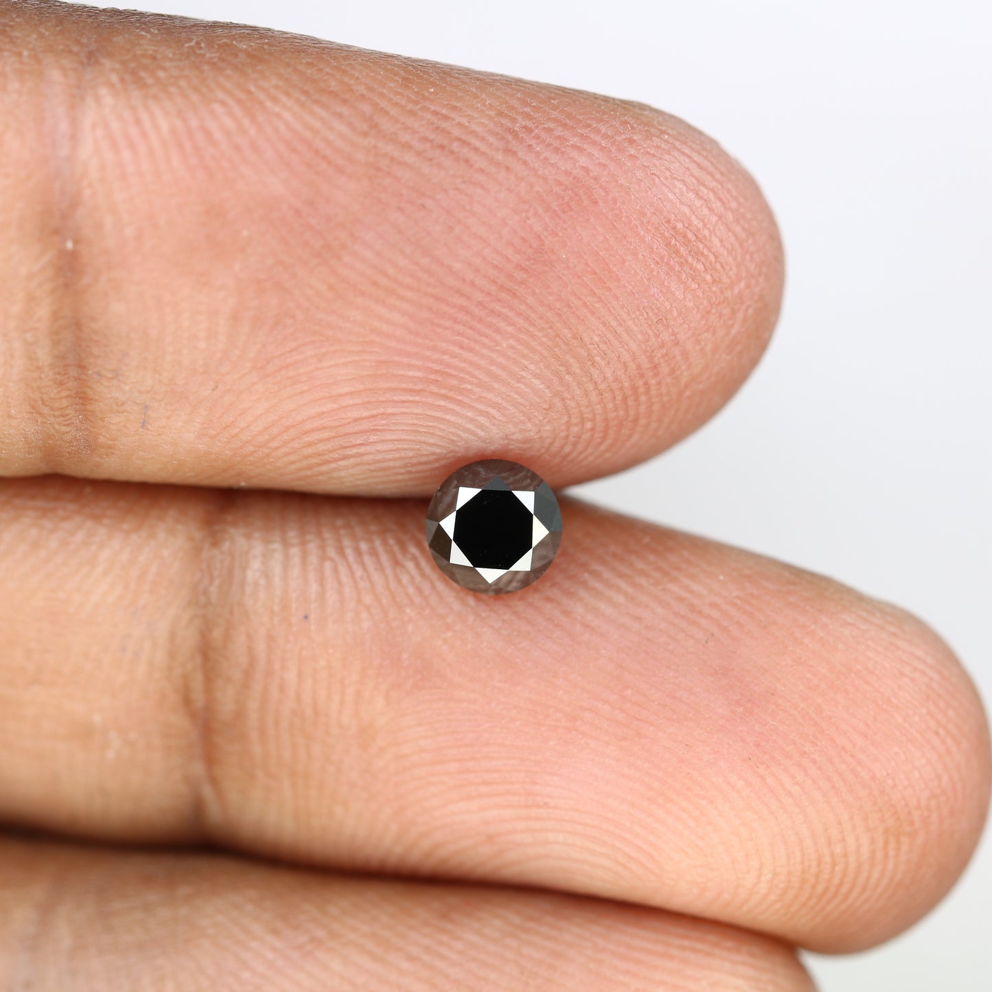 0.65 CT 5.00 MM Black Natural Round Brilliant Cut Loose Diamond for Wedding Ring - Unique Gemstone for Custom Bridal Jewelry - JayKrishna Diamond
