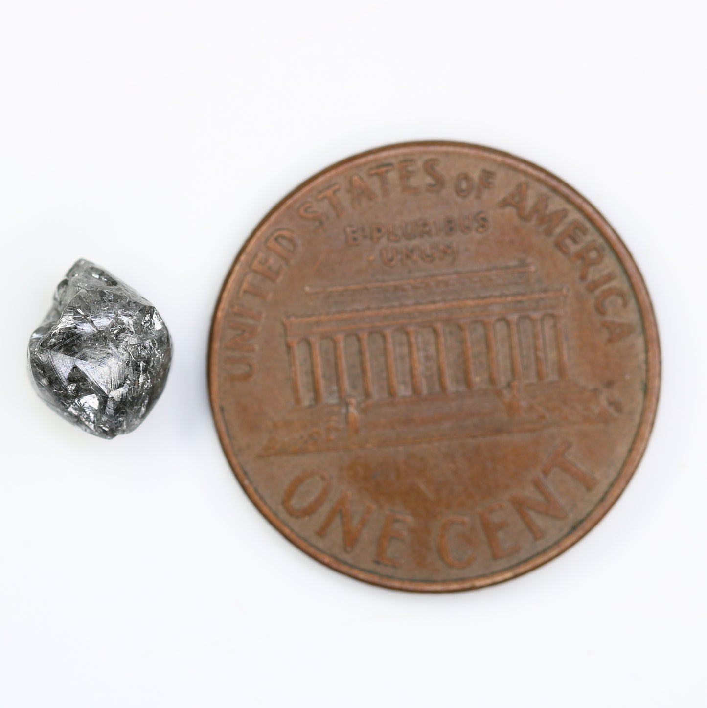 2.02 CT Raw Uncut Salt And Pepper Rough Diamond For Engagement Ring - JayKrishna Diamond