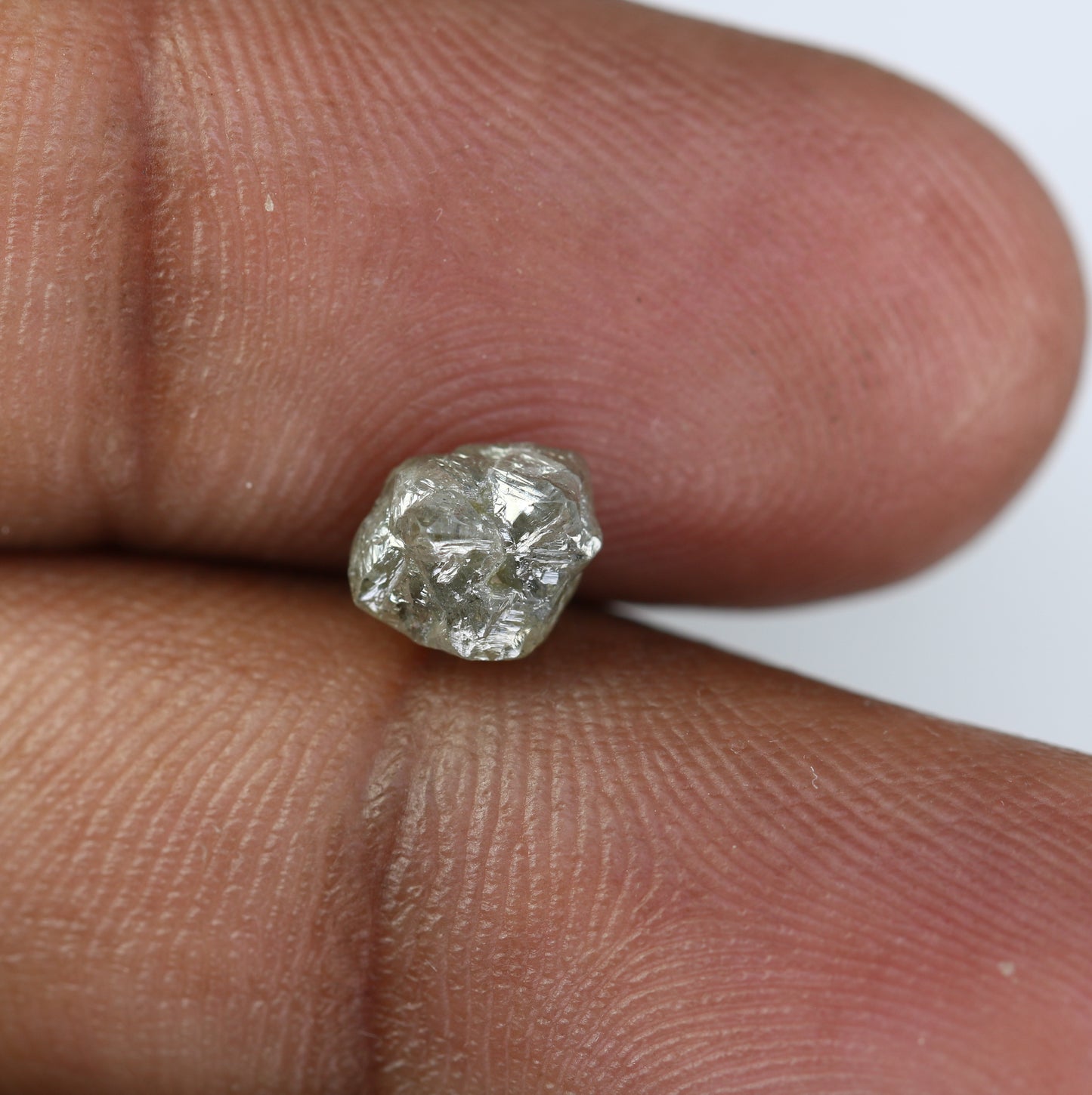 1.67 CT Irregular Cut Raw Salt And Pepper Rough Diamond For Engagement Ring - JayKrishna Diamond