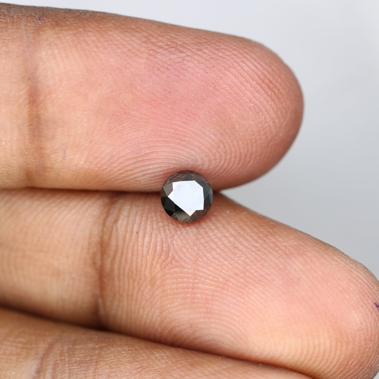 0.68 CT 5.10 MM Black Round Brilliant Cut Loose Diamond for Wedding Ring - Unique Gemstone for Custom Bridal Jewelry Designs - JayKrishna Diamond