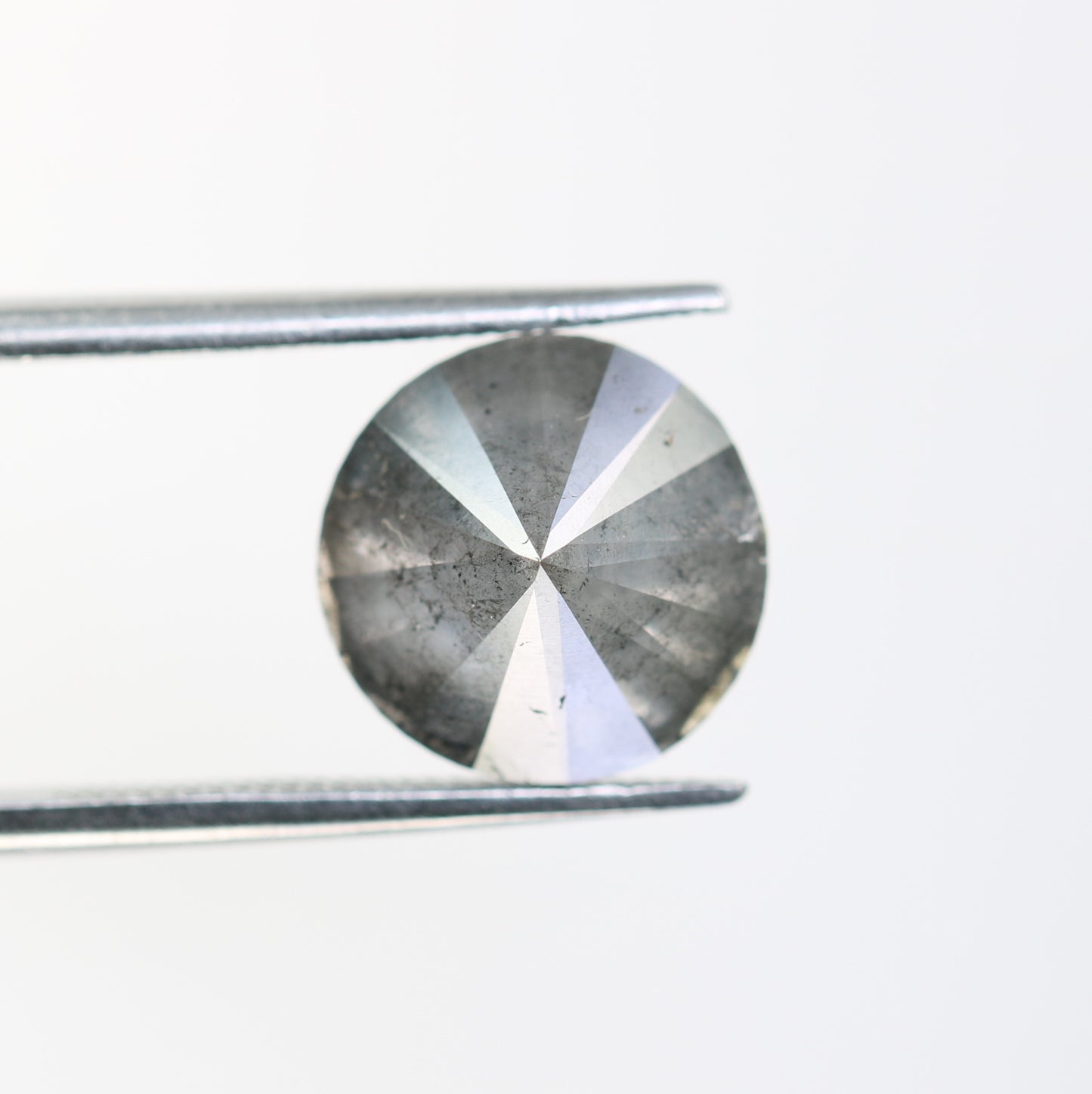 4.57 CT Salt And Pepper Loose Round Brilliant Cut Diamond For Galaxy Ring - JayKrishna Diamond