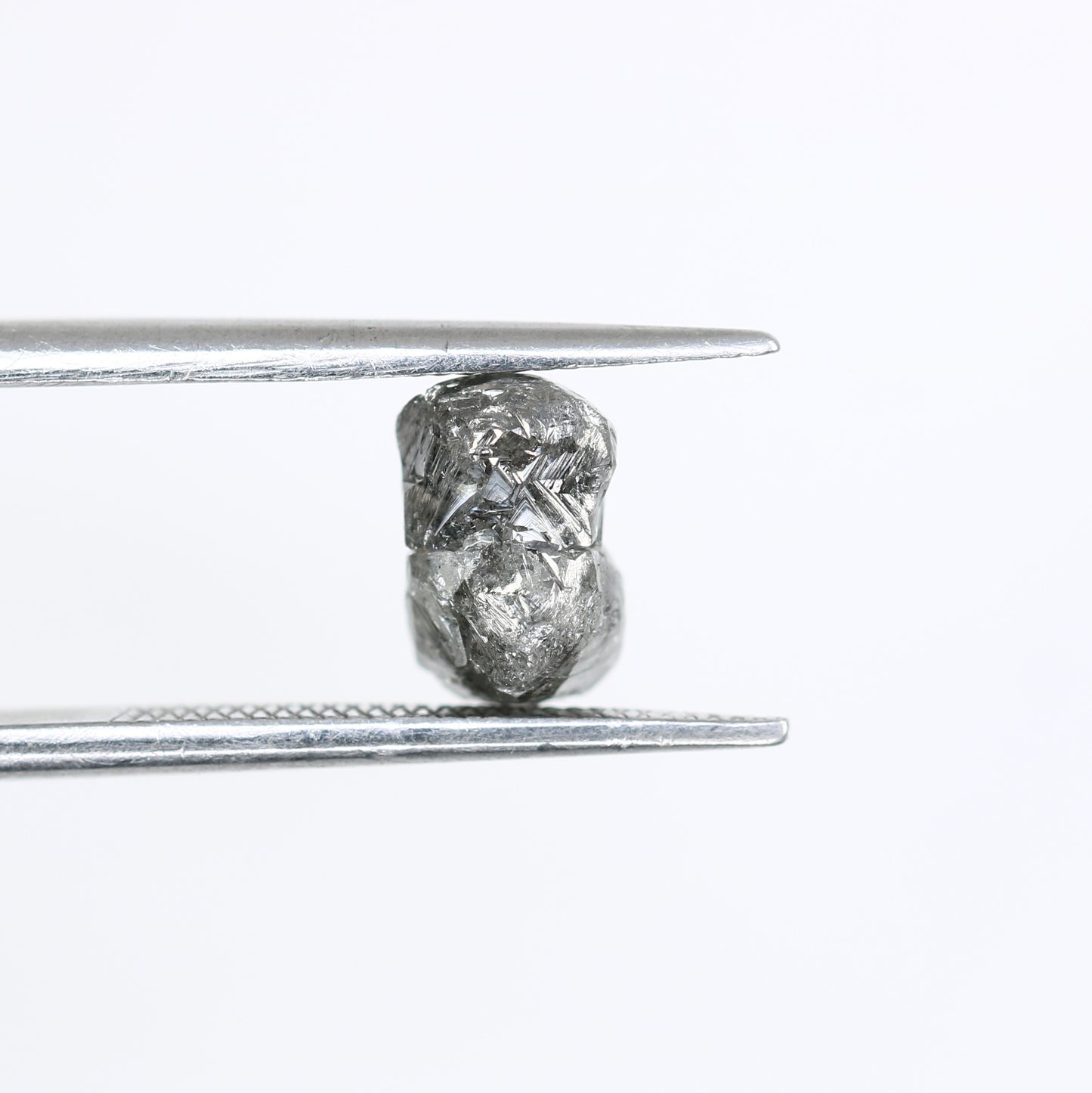 2.04 CT Raw Salt And Pepper Irregular Cut Rough Diamond For Engagement Ring - JayKrishna Diamond