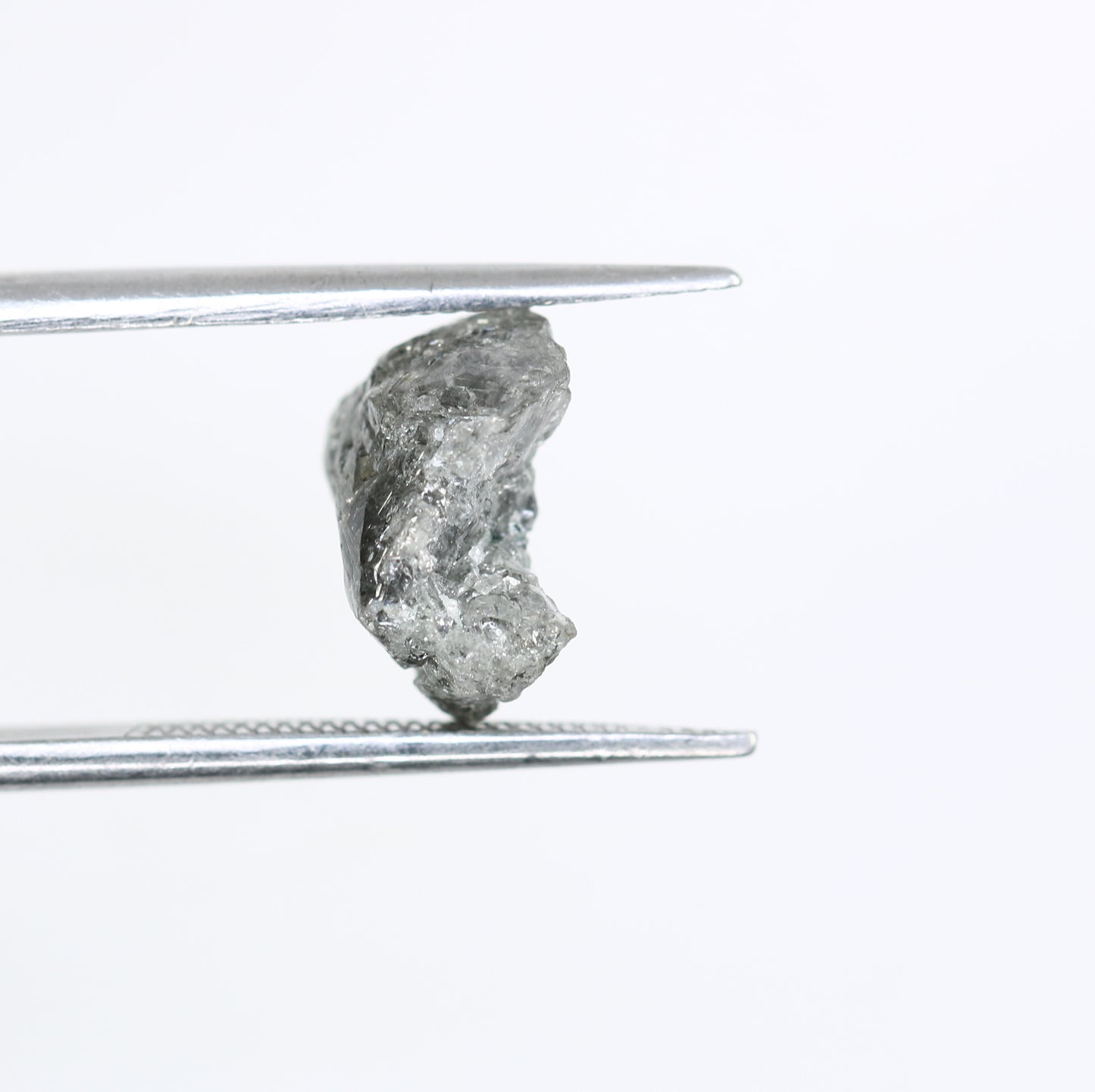 3.20 CT Raw Irregular Cut Rough Salt And Pepper Diamond For Engagement Ring - JayKrishna Diamond