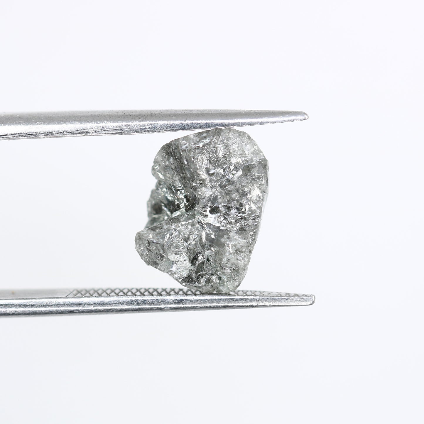 3.20 CT Raw Irregular Cut Rough Salt And Pepper Diamond For Engagement Ring - JayKrishna Diamond