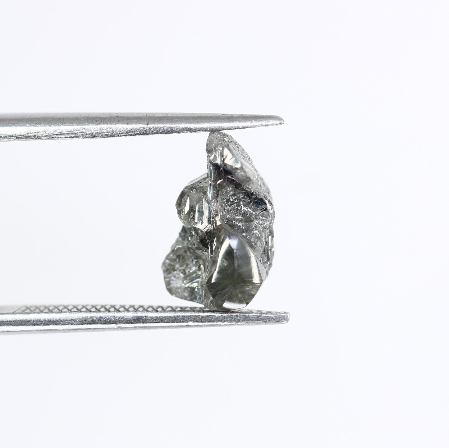 2.60 CT Uncut Rough Raw Salt And Pepper Diamond For Engagement Ring - JayKrishna Diamond