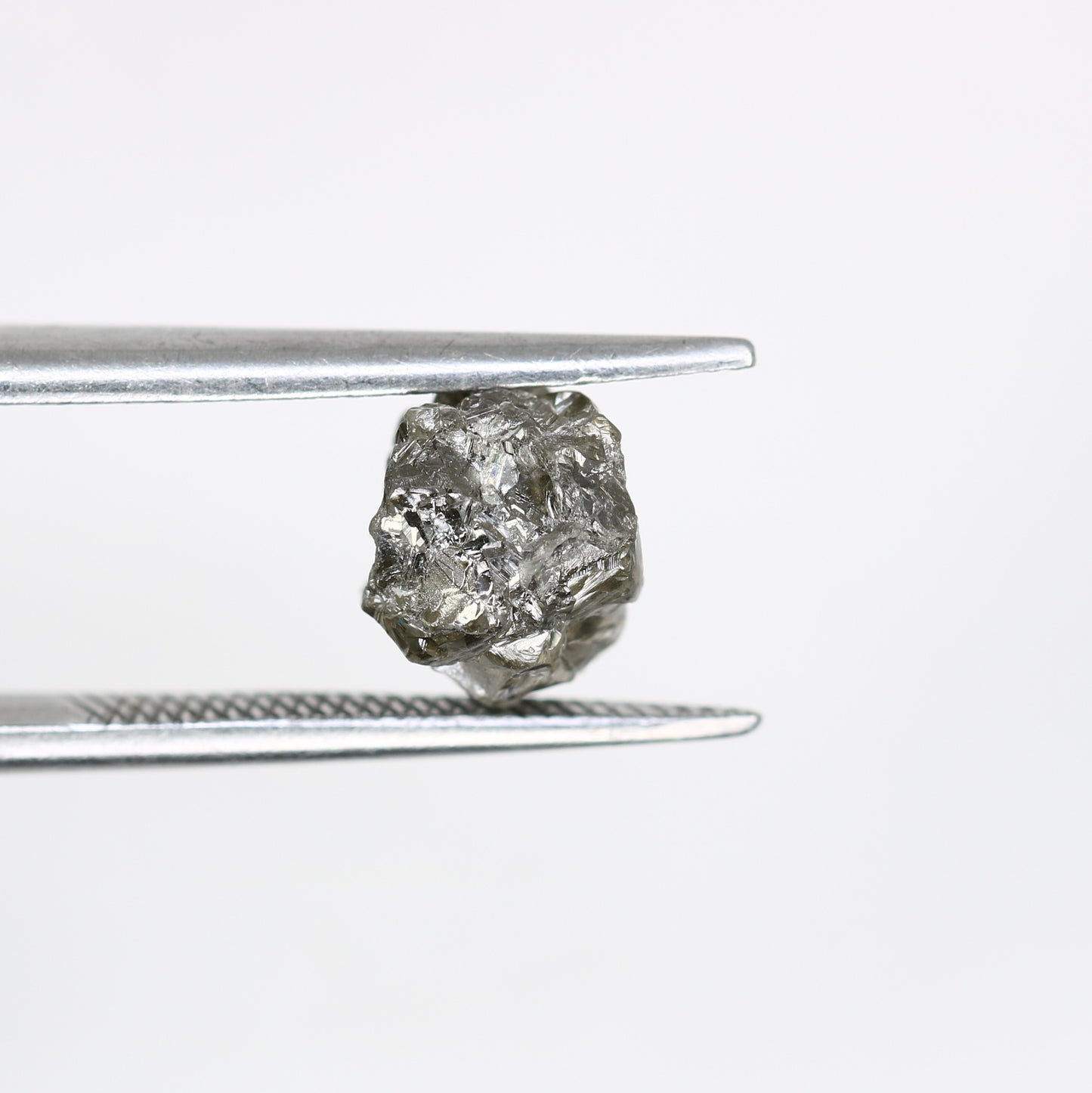 2.50 CT Raw Salt And Pepper Uncut Rough Diamond For Engagement Ring - JayKrishna Diamond