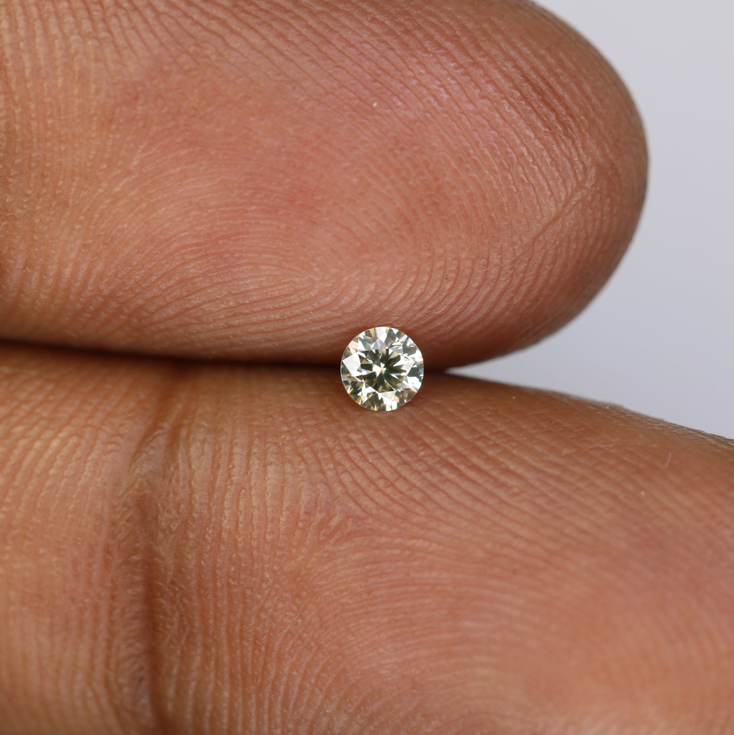 0.13 CT Natural Round Brilliant Cut Light Yellow Salt and Pepper Diamond – Loose Gemstone for Custom Jewelry - JayKrishna Diamond