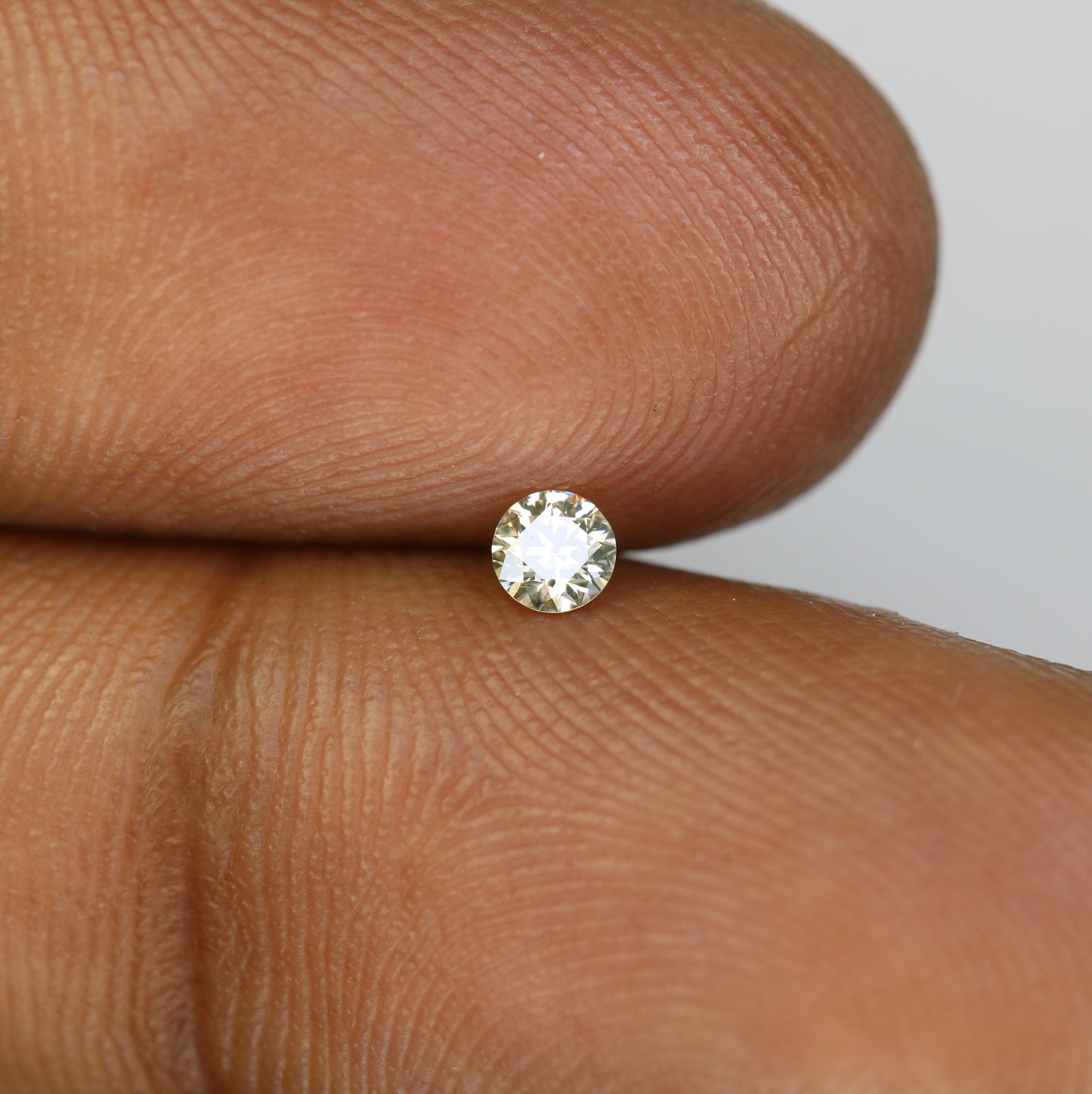0.13 CT Natural Round Brilliant Cut Light Yellow Salt and Pepper Diamond – Loose Gemstone for Custom Jewelry - JayKrishna Diamond