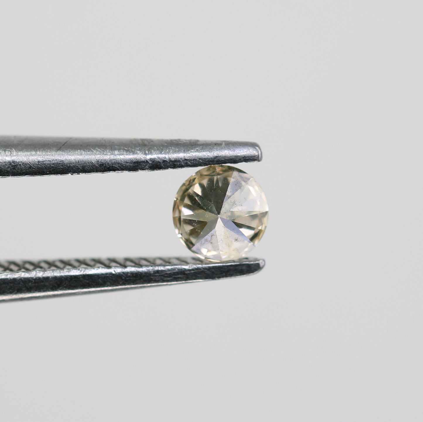 0.13 CT Natural Round Brilliant Cut Light Yellow Salt and Pepper Diamond – Loose Gemstone for Custom Jewelry - JayKrishna Diamond