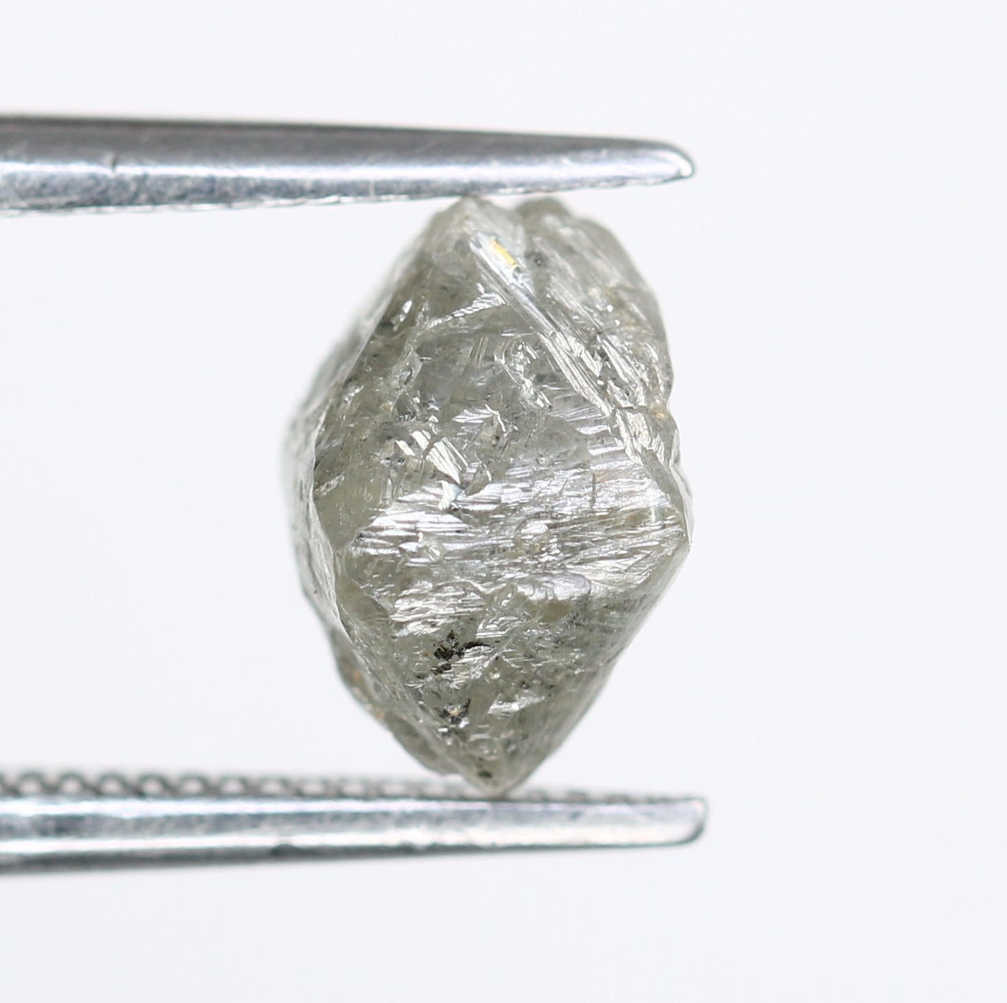 1.62 CT Salt And Pepper Uncut Raw Rough Diamond For Engagement Ring - JayKrishna Diamond