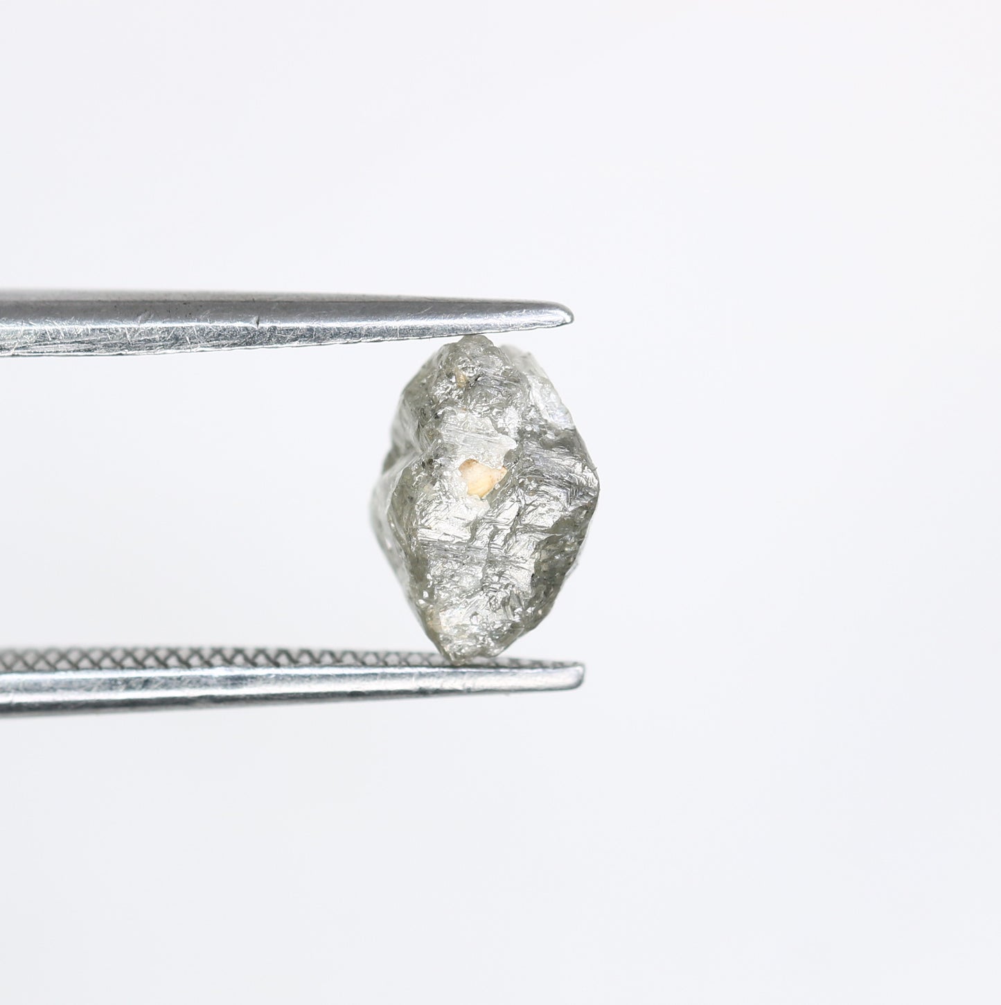 1.62 CT Salt And Pepper Uncut Raw Rough Diamond For Engagement Ring - JayKrishna Diamond