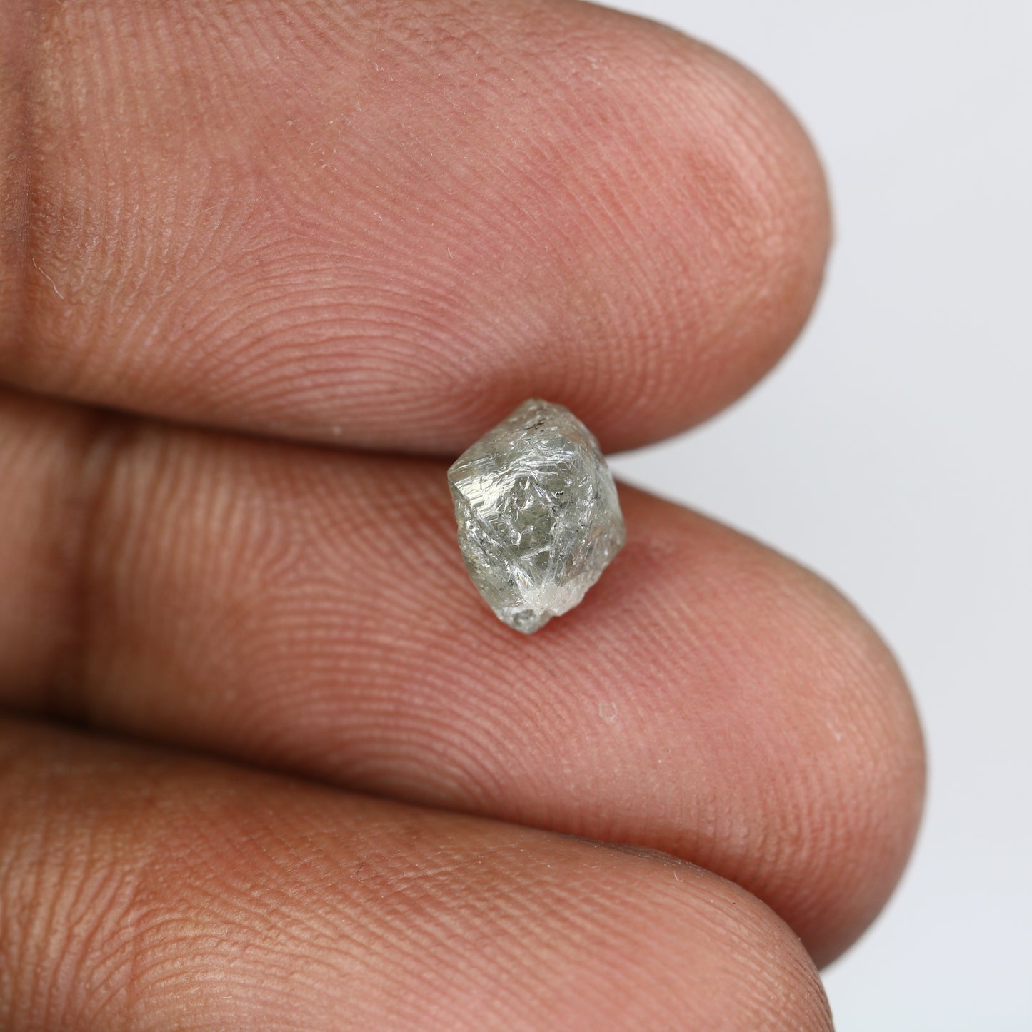 1.62 CT Salt And Pepper Uncut Raw Rough Diamond For Engagement Ring - JayKrishna Diamond