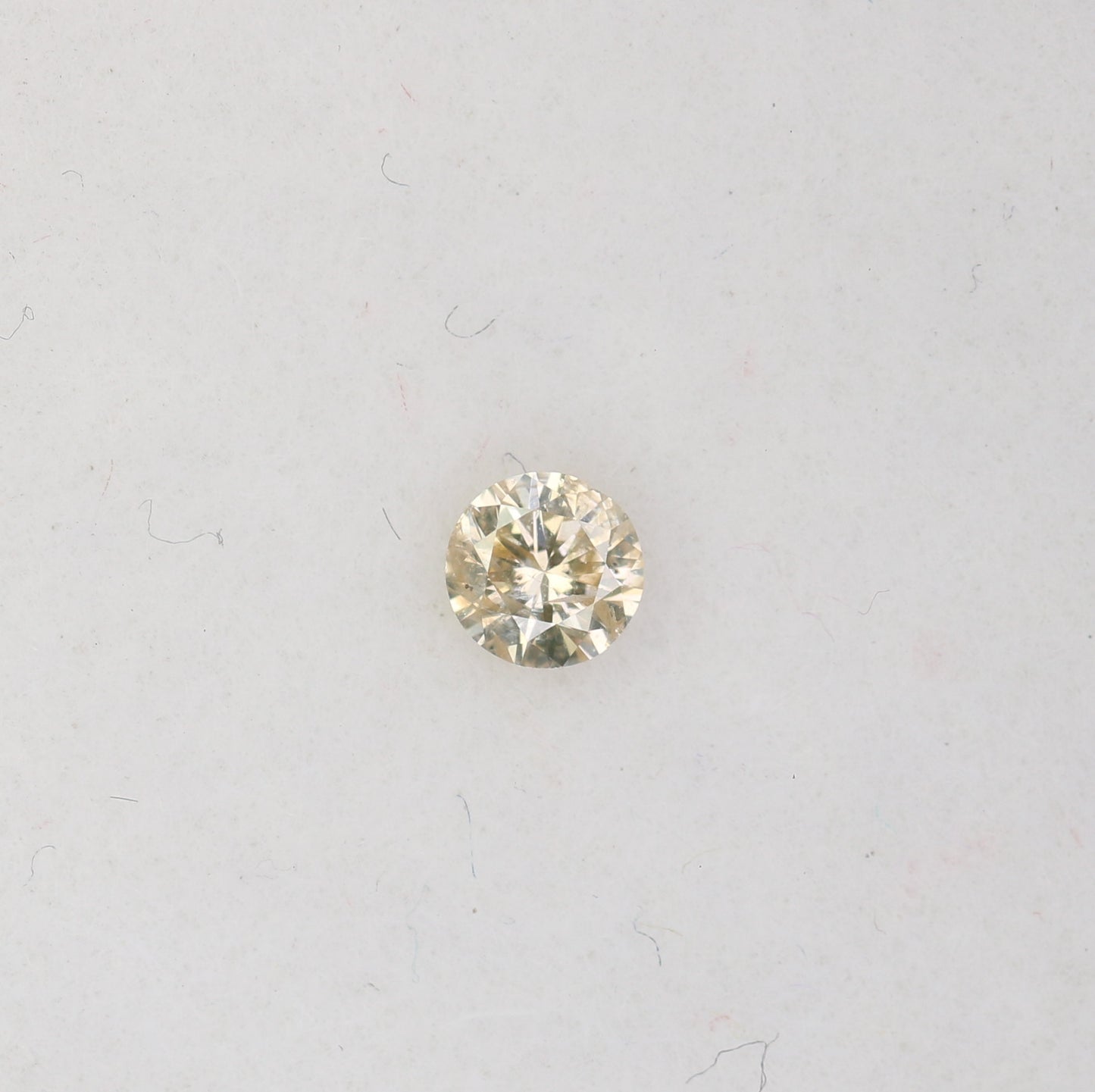 0.09 CT Natural Light Yellow Round Brilliant Cut Salt and Pepper Diamond for Custom Engagement Rings & Unique Jewelry - JayKrishna Diamond