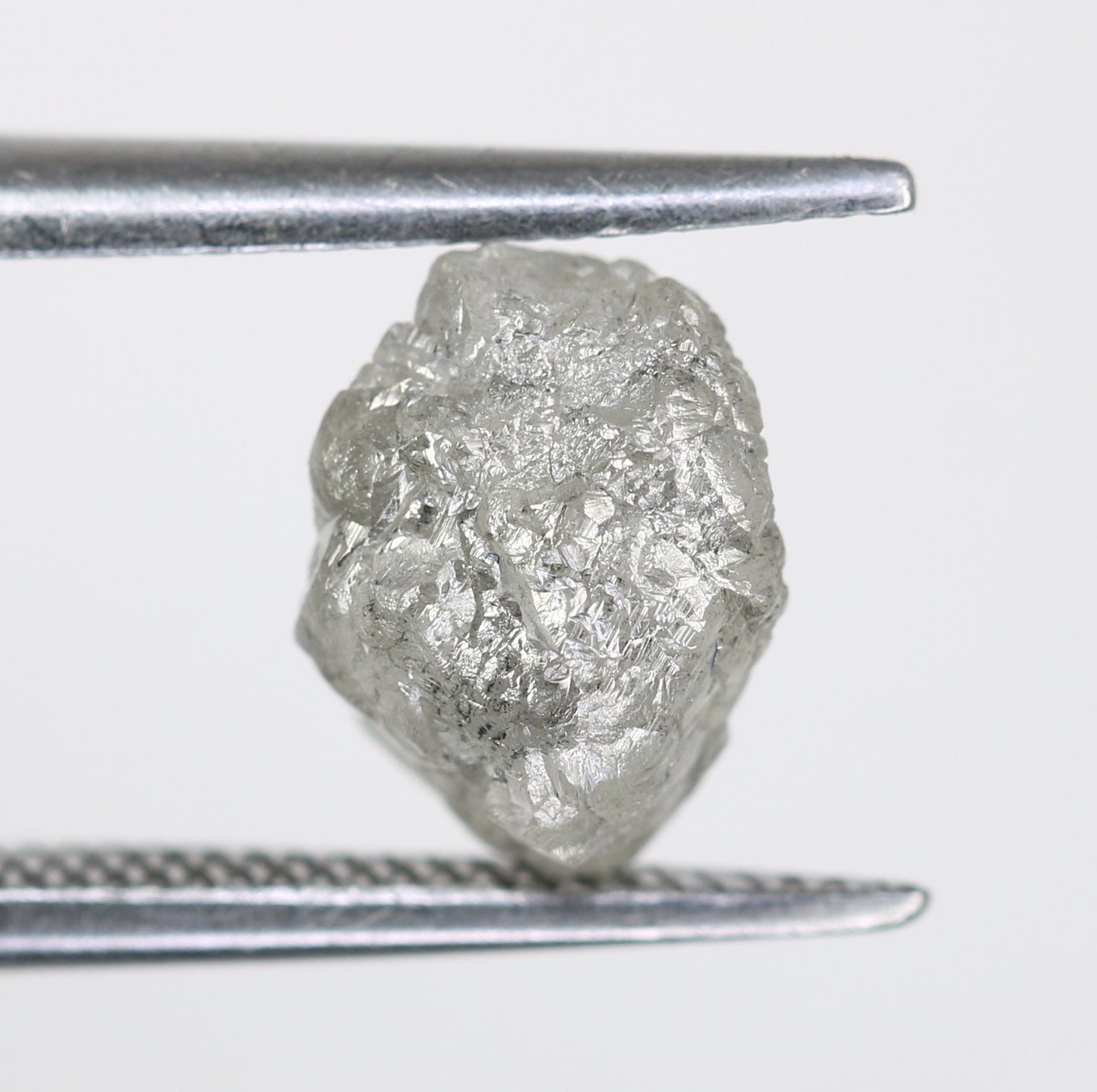 1.92 CT Raw Salt And Pepper Rough Uncut Diamond For Engagement Ring - JayKrishna Diamond