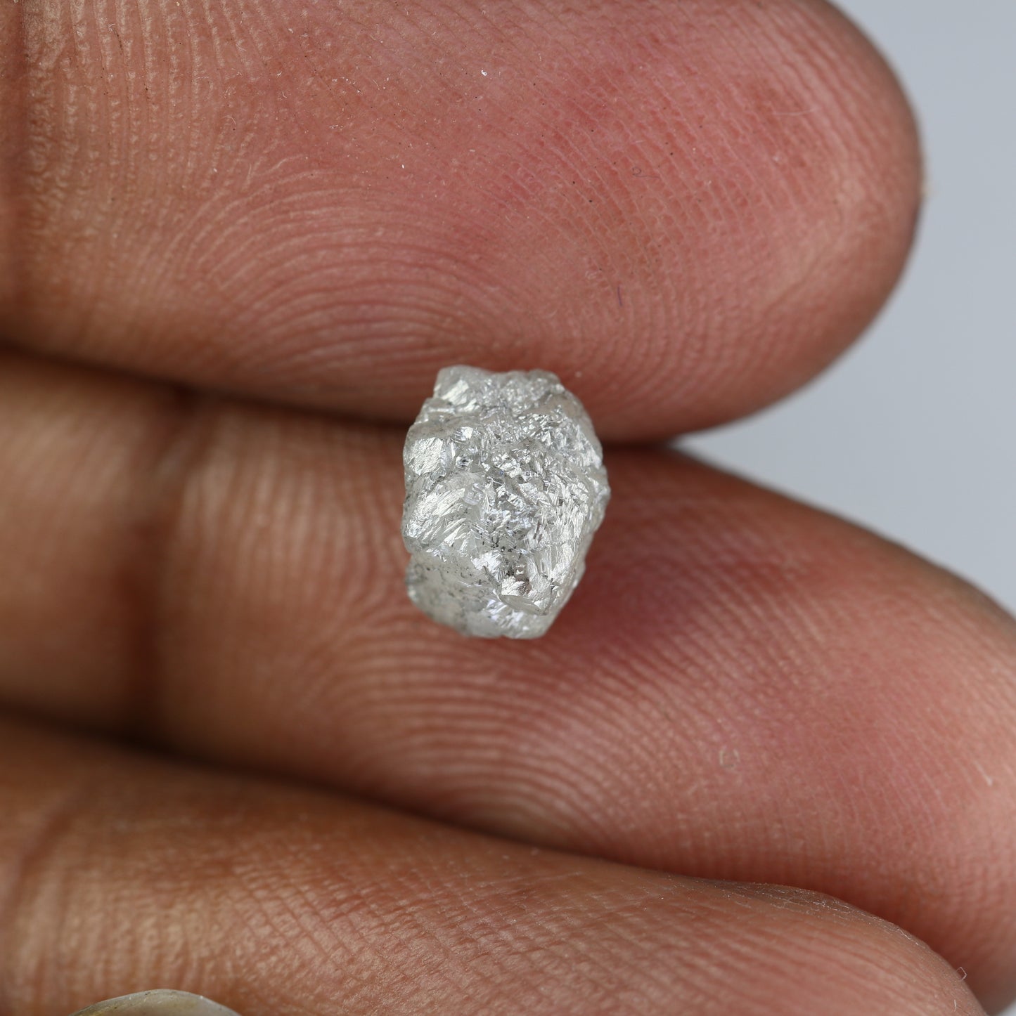 1.92 CT Raw Salt And Pepper Rough Uncut Diamond For Engagement Ring - JayKrishna Diamond