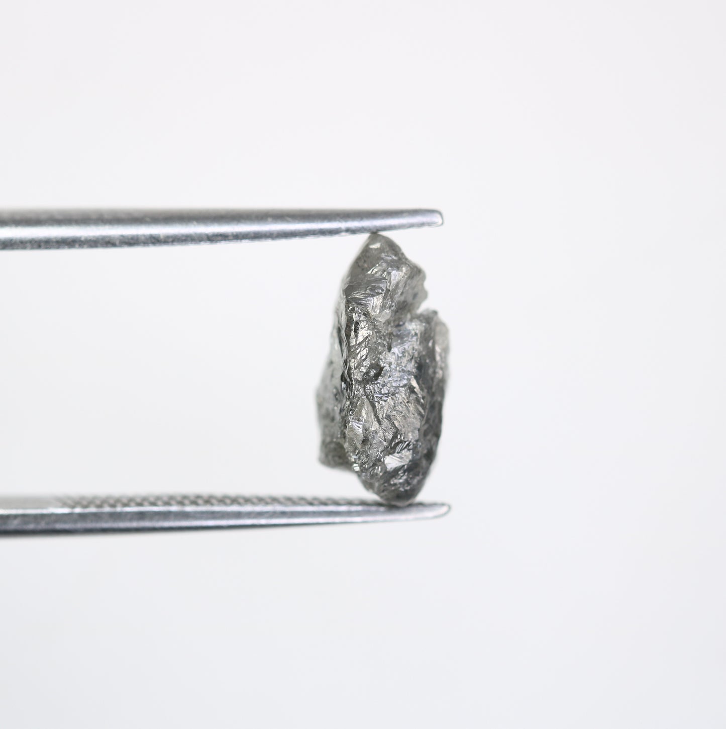 2.63 CT Raw Salt And Pepper Rough Irregular Cut Diamond For Engagement Ring - JayKrishna Diamond