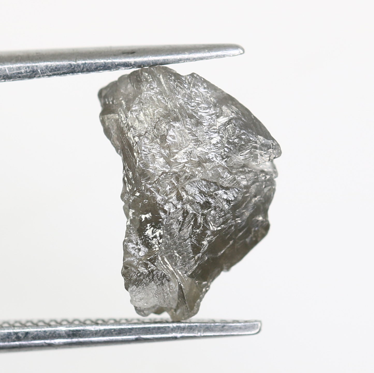 2.52 CT Raw Rough Irregular Cut Salt And Pepper Diamond For Engagement Ring - JayKrishna Diamond