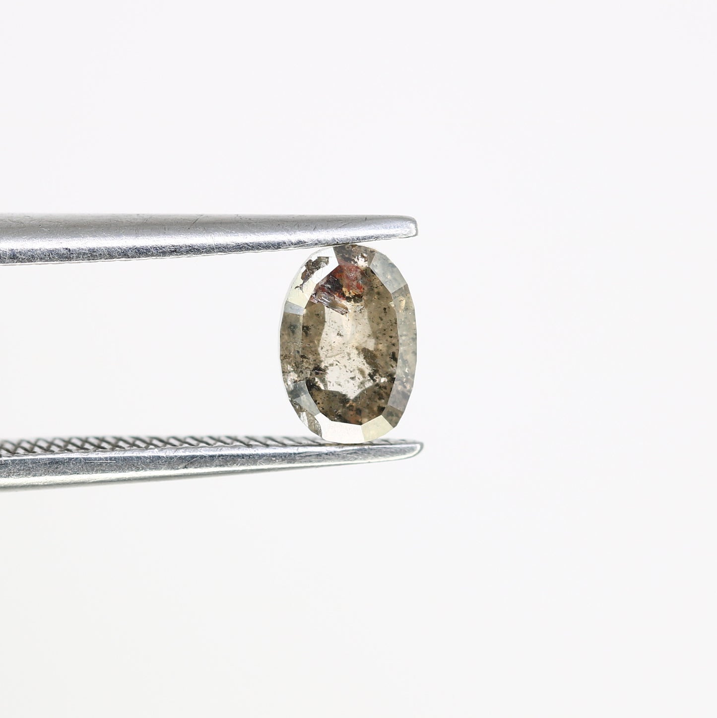 0.64 CT 6 MM Polished Oval Shape Natural Salt and Pepper Loose Diamond for a Distinctive Promise Ring: Elegant Gemstone Jewelry Piece - JayKrishna Diamond