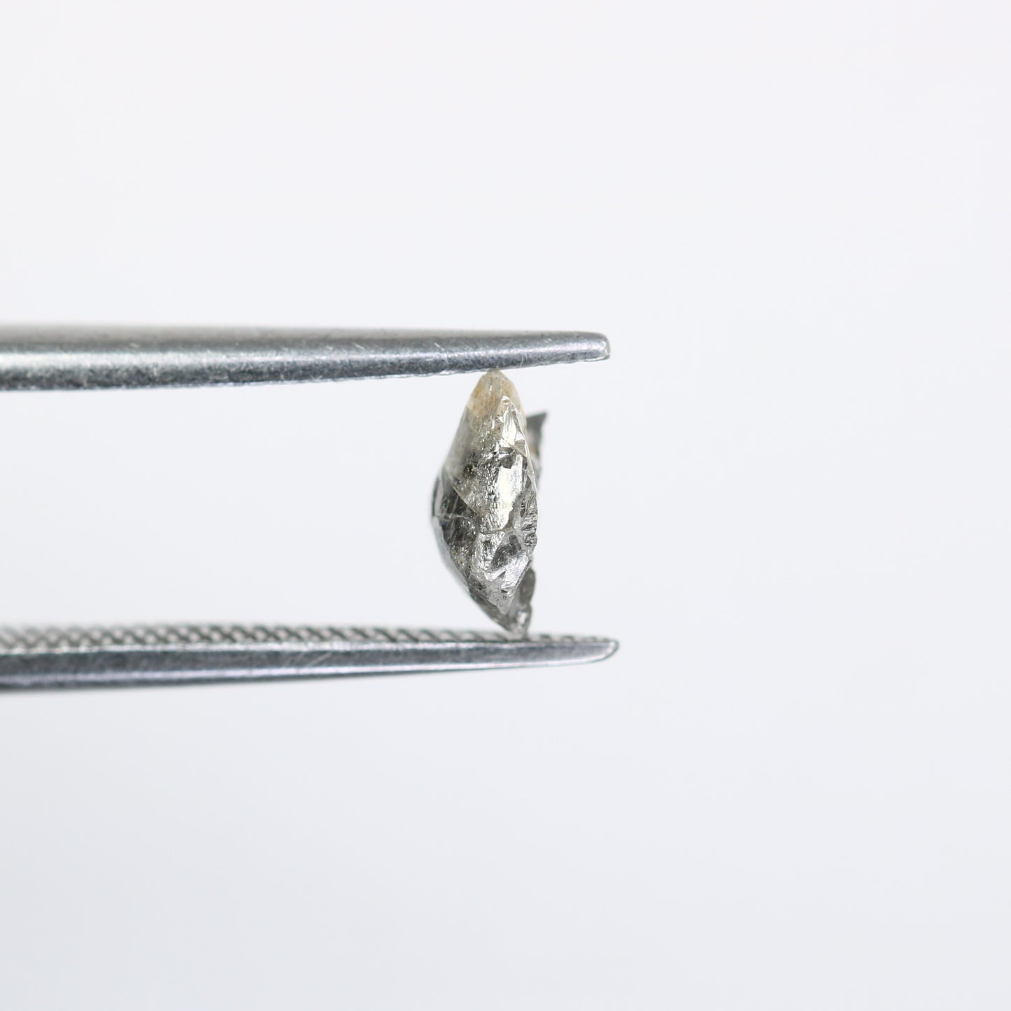 0.66 CT Rough Raw Salt and Pepper Uncut Diamond for Engagement Ring - Unique Gemstone for Custom Bridal Jewelry Designs - JayKrishna Diamond