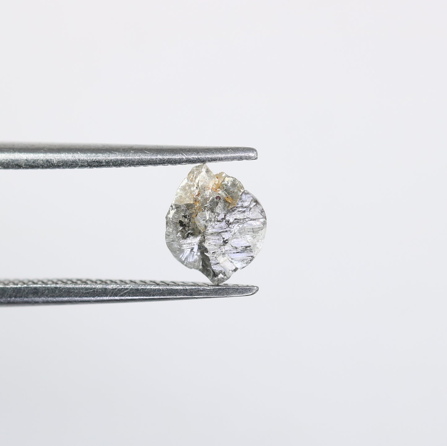 0.66 CT Rough Raw Salt and Pepper Uncut Diamond for Engagement Ring - Unique Gemstone for Custom Bridal Jewelry Designs - JayKrishna Diamond