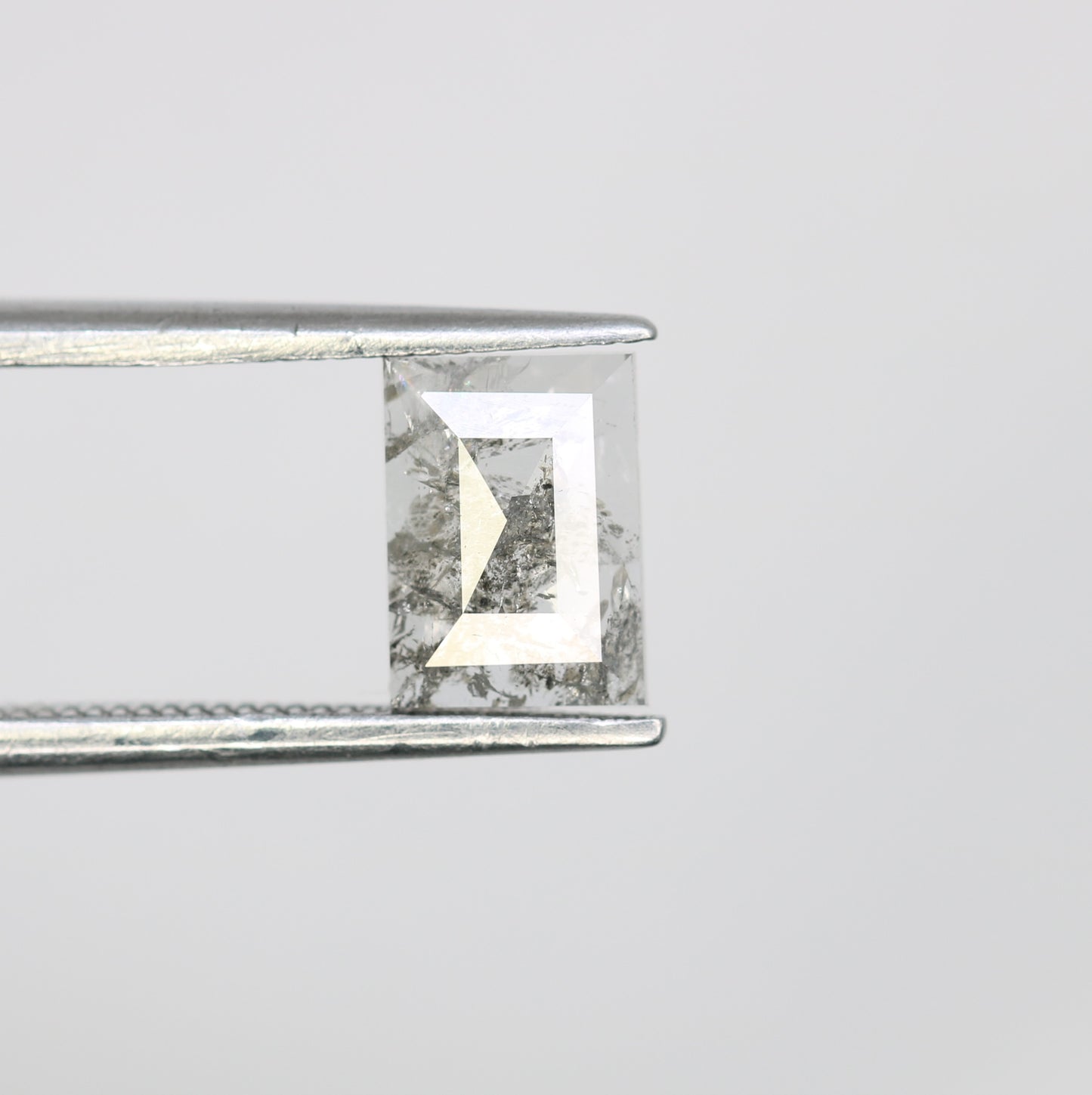 0.98 Carat Baguette Shape Natural Salt And Pepper Diamond For Wedding Ring - JayKrishna Diamond