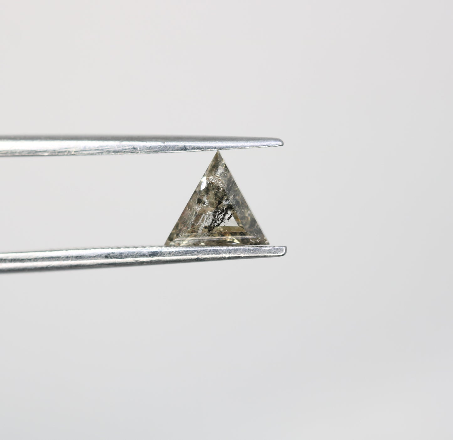 0.64 Carat Salt and Pepper Loose Triangle Shape Diamond for a One-of-a-Kind Galaxy Ring: Exquisite Gemstone Jewelry Piece - JayKrishna Diamond