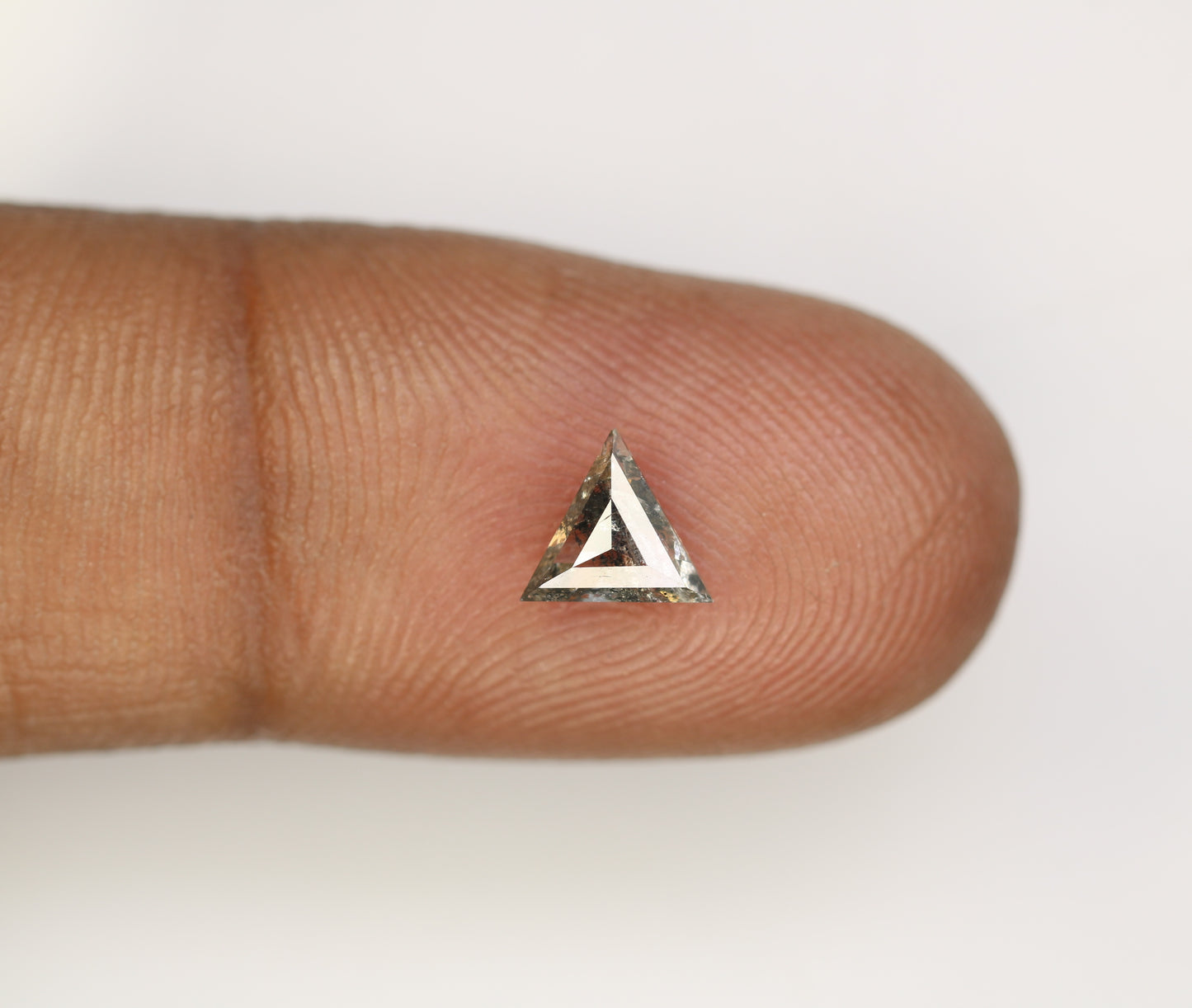 0.64 Carat Salt and Pepper Loose Triangle Shape Diamond for a One-of-a-Kind Galaxy Ring: Exquisite Gemstone Jewelry Piece - JayKrishna Diamond