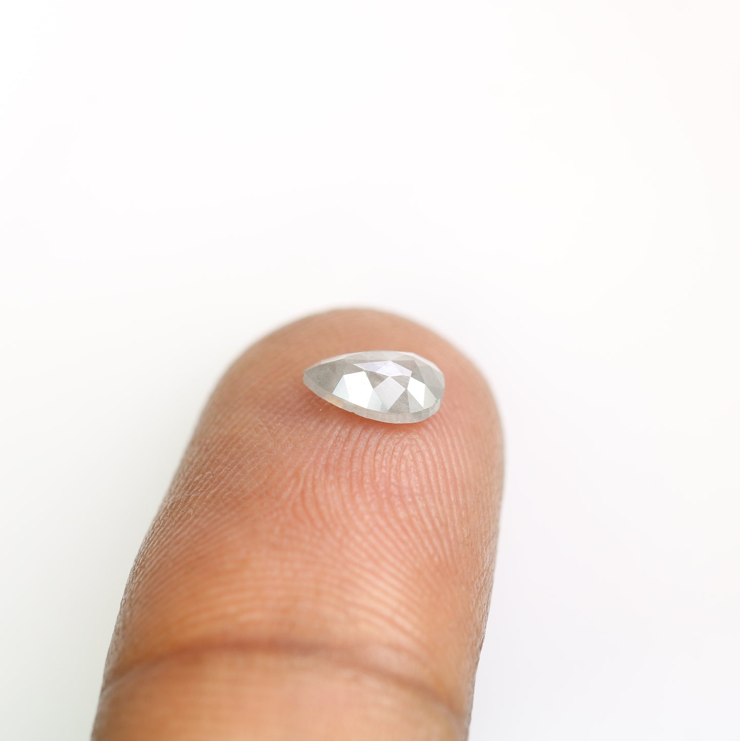 0.64 Carat Natural Loose Pear Shape Salt and Pepper Diamond for a Distinctive Wedding Ring: Elegant Gemstone Jewelry Piece - JayKrishna Diamond
