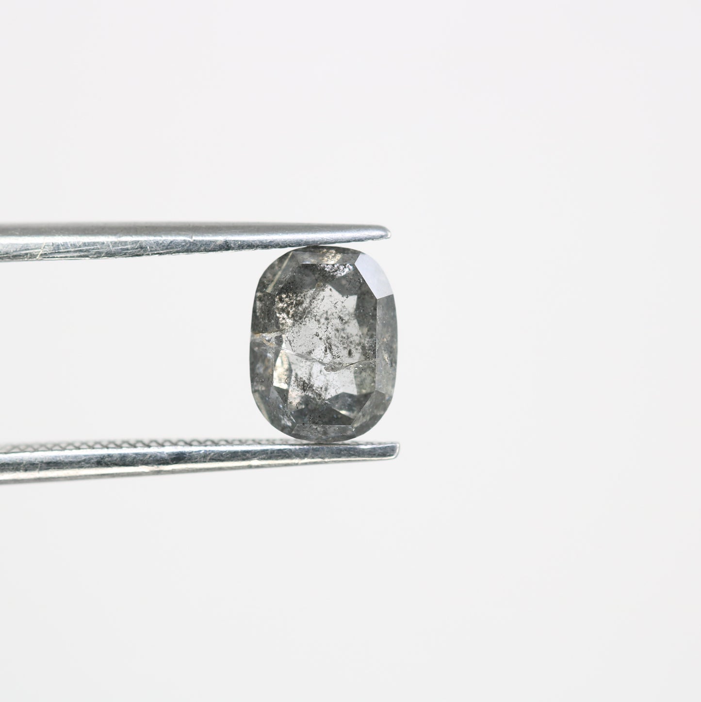 1.42 Carat Oval Shaped Natural Salt And Pepper Diamond For Galaxy Ring - JayKrishna Diamond