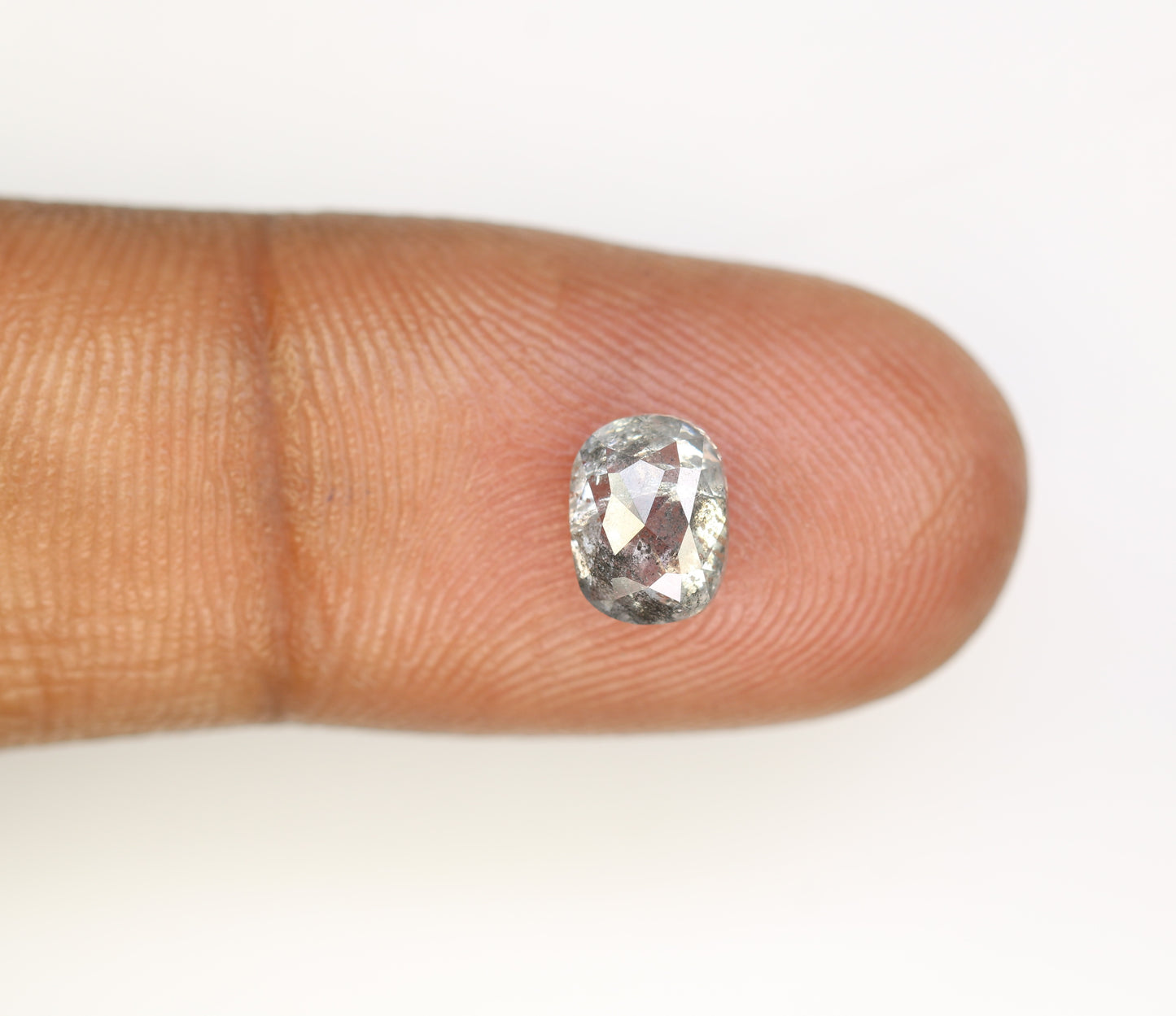 1.42 Carat Oval Shaped Natural Salt And Pepper Diamond For Galaxy Ring - JayKrishna Diamond