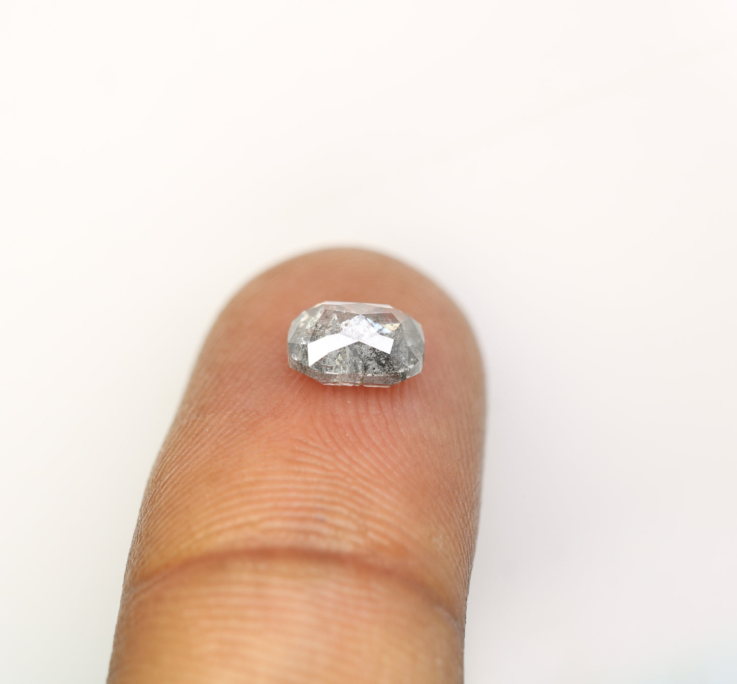 1.42 Carat Oval Shaped Natural Salt And Pepper Diamond For Galaxy Ring - JayKrishna Diamond