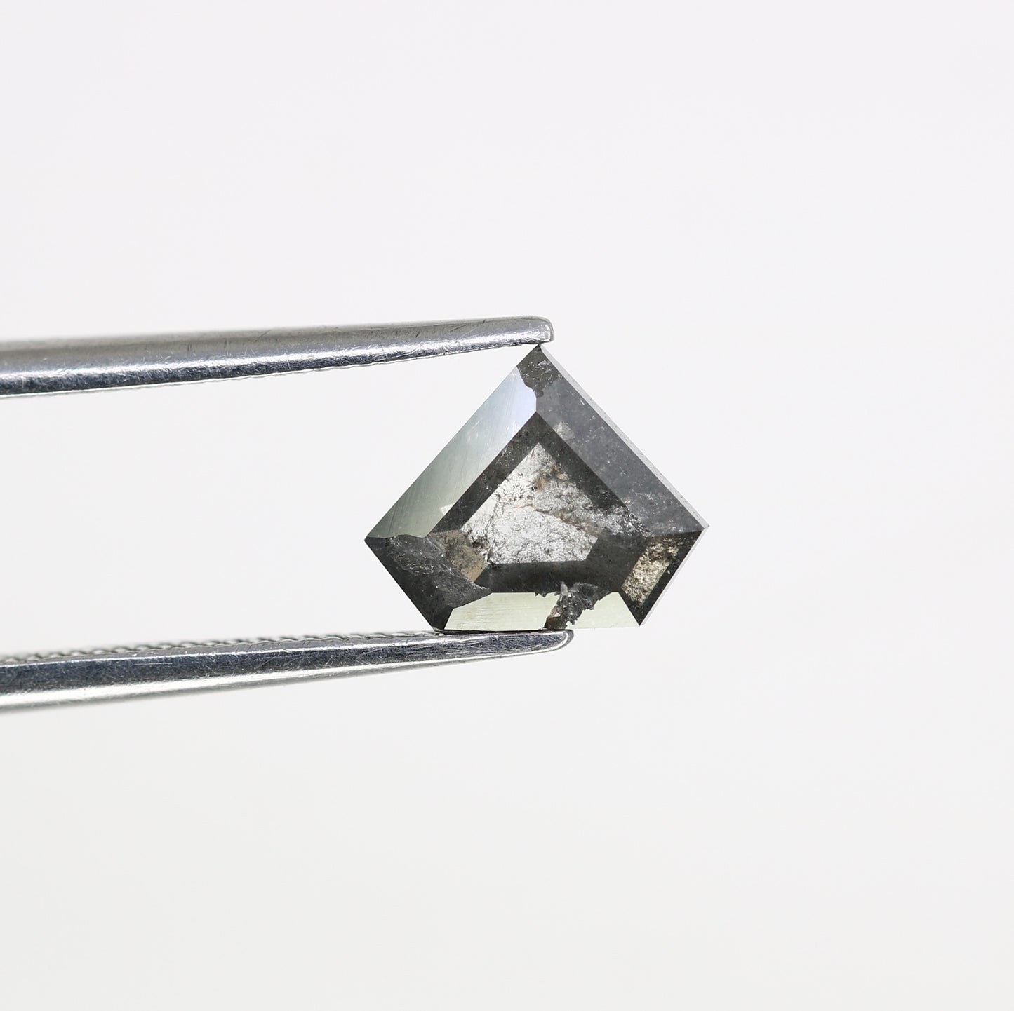1.18 CT 6.70 MM Diamond Cut Salt And Pepper Diamond For Statement Ring - JayKrishna Diamond
