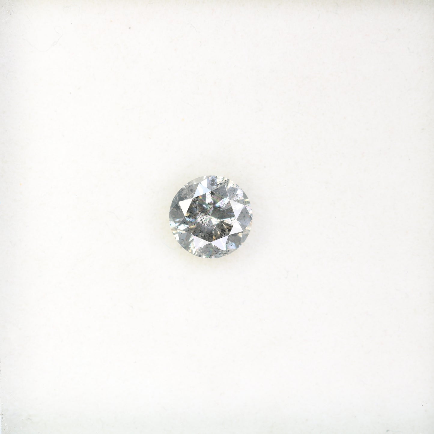 1.51 Carat Salt And Pepper Loose Round Brilliant Cut Diamond For Wedding Ring - JayKrishna Diamond