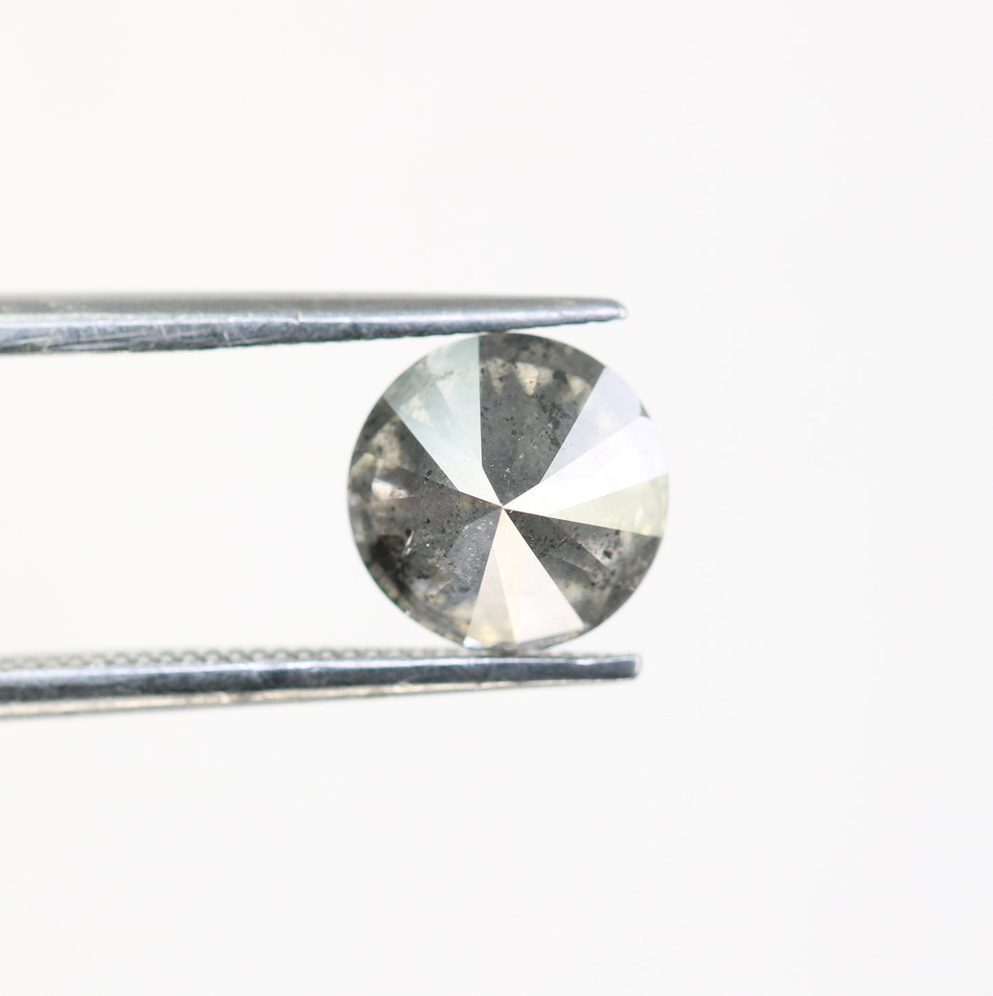 1.51 Carat Salt And Pepper Loose Round Brilliant Cut Diamond For Wedding Ring - JayKrishna Diamond