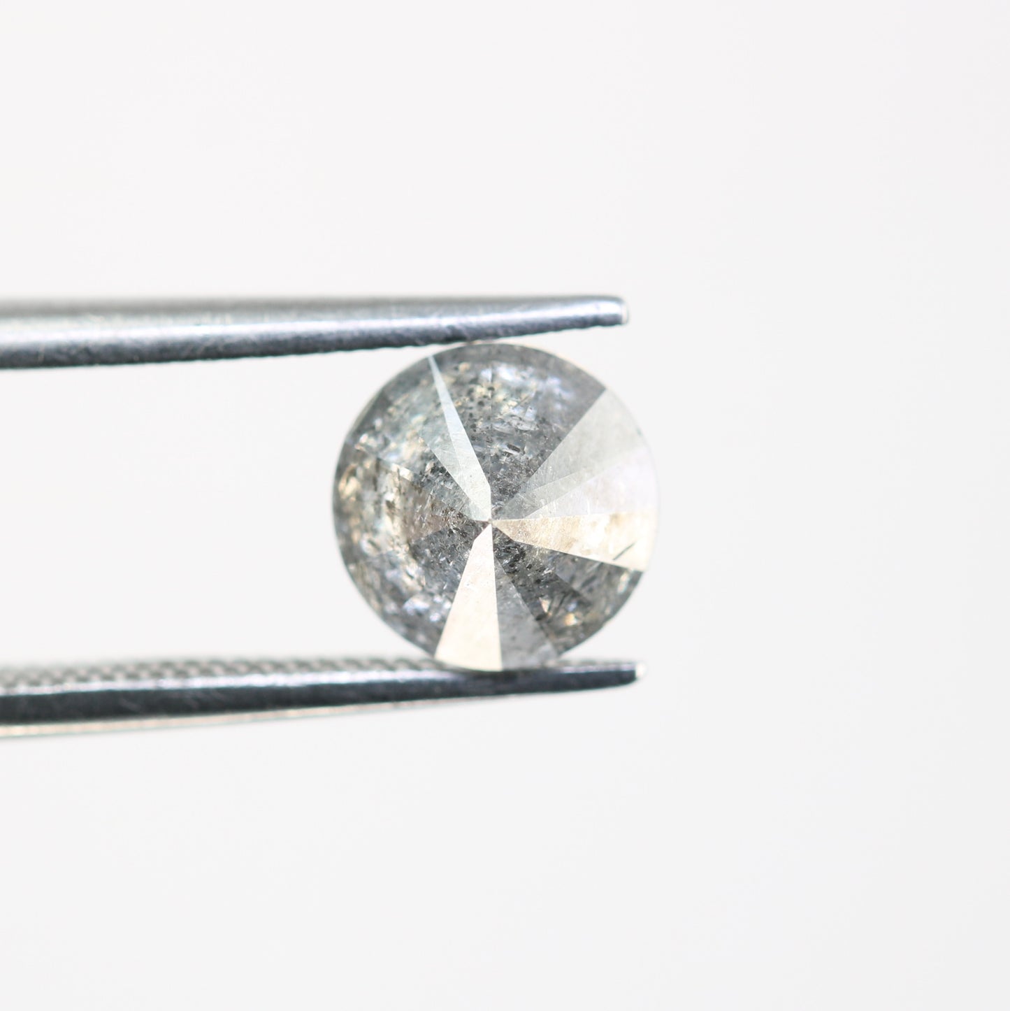 1.47 Carat Natural Salt And Pepper Round Brilliant Cut Diamond For Wedding Ring - JayKrishna Diamond