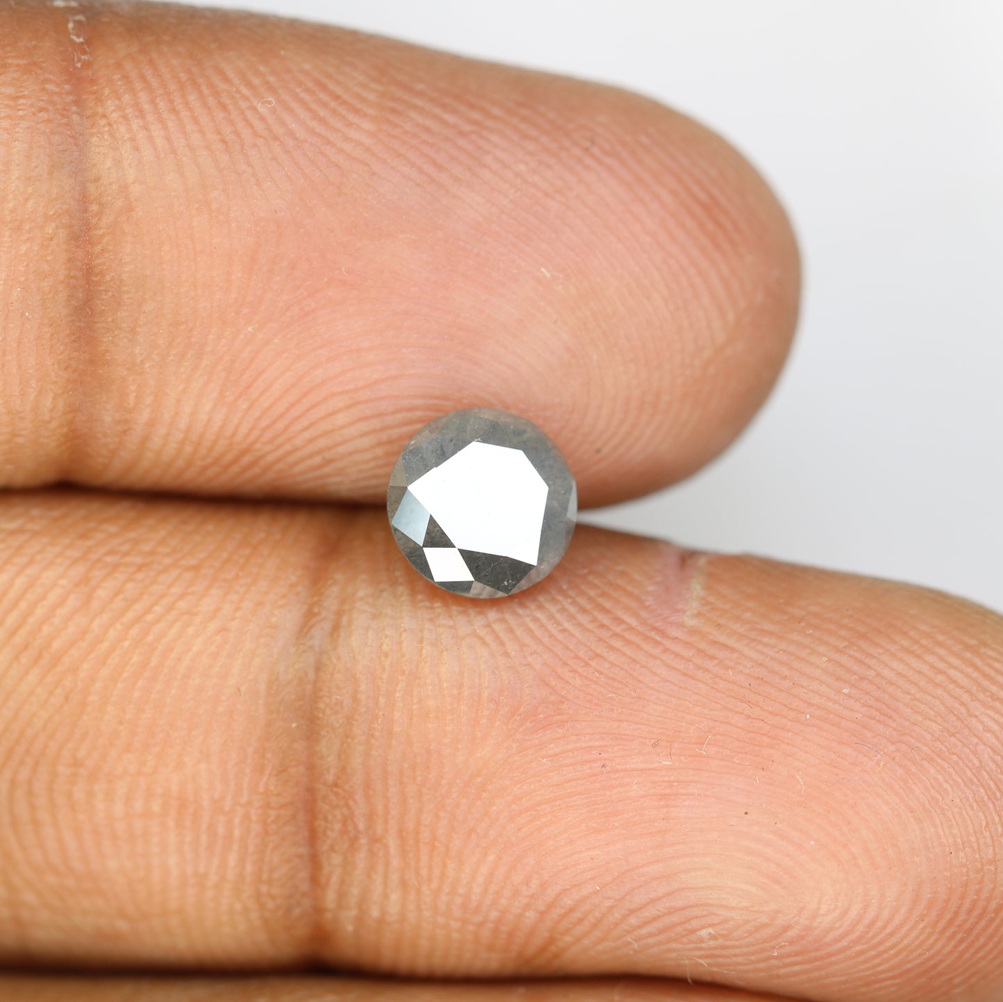 Salt And Pepper Diamond Ring 1.39 Carat Loose Round Brilliant Cut Diamond - JayKrishna Diamond