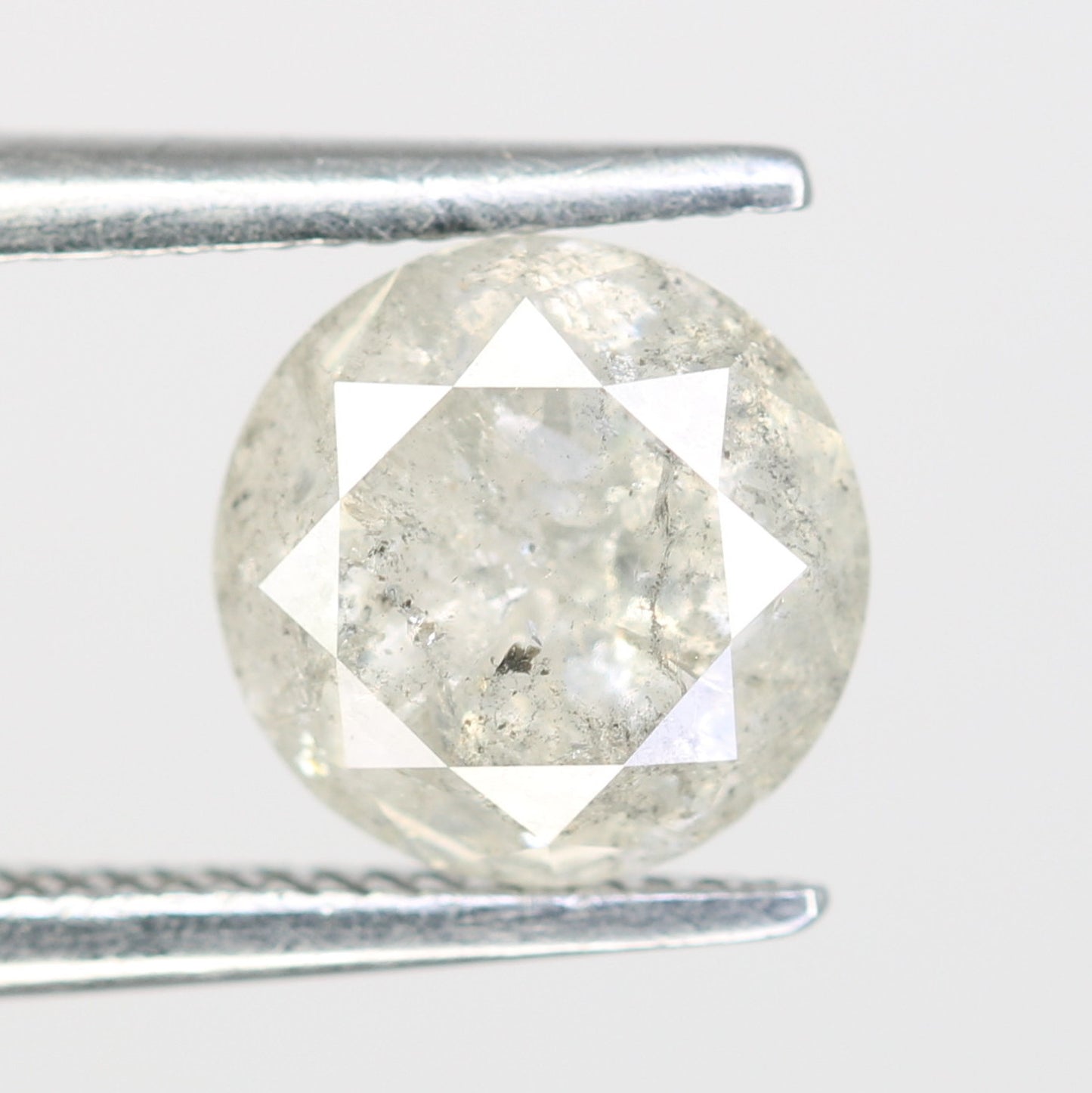Loose Round Brilliant Cut Diamond 1.53 Carat Salt And Pepper Diamond Ring - JayKrishna Diamond