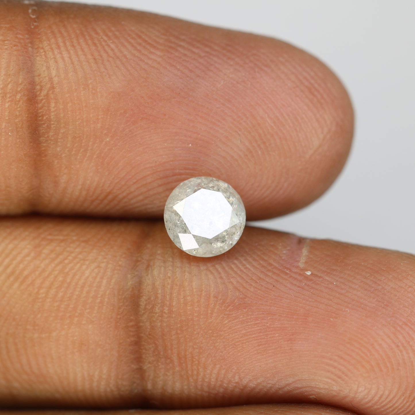 Loose Round Brilliant Cut Diamond 1.53 Carat Salt And Pepper Diamond Ring - JayKrishna Diamond