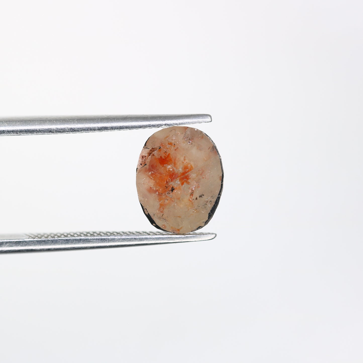 1.48 Carat Oval Shaped Diamond Ring Natural Loose Fancy Peach Color Diamond - JayKrishna Diamond