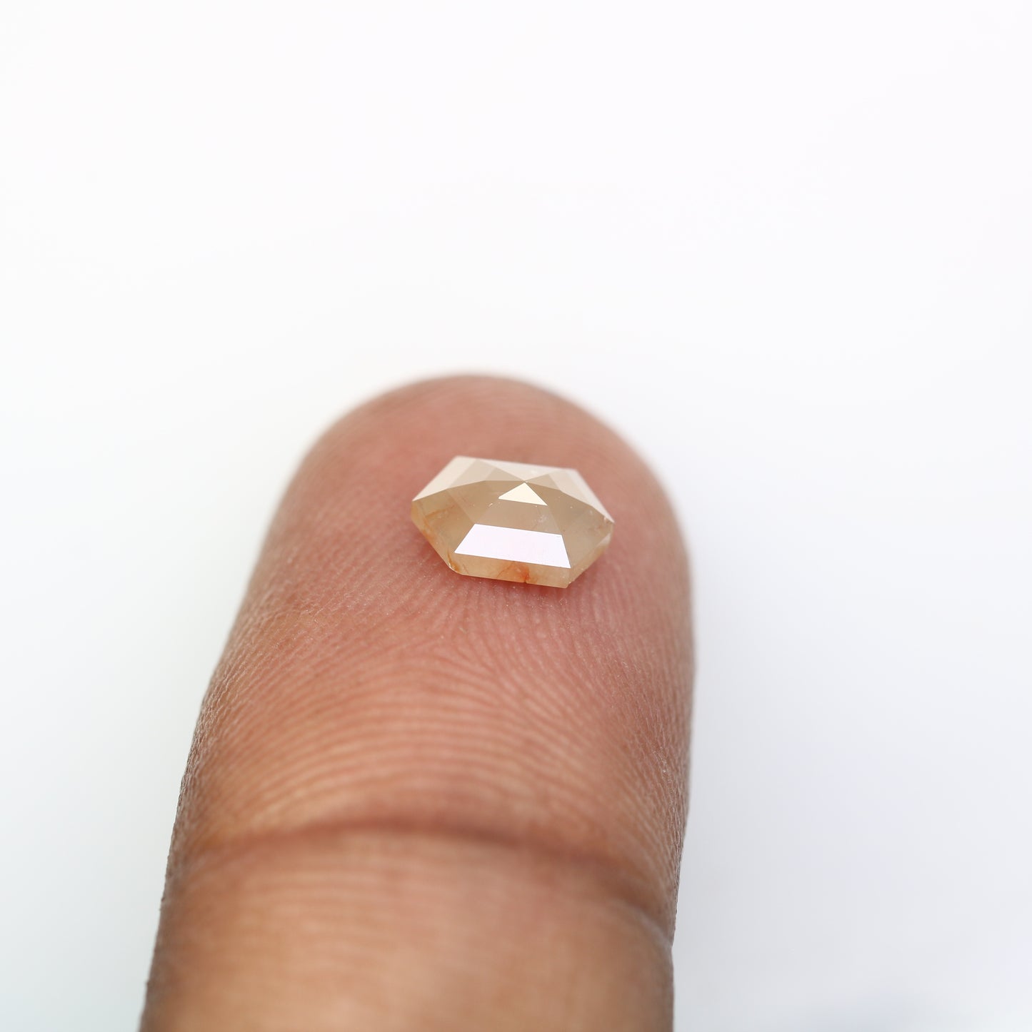 0.91 Carat Elongated Hexagon Shaped Natural Grey Diamond Ring - JayKrishna Diamond